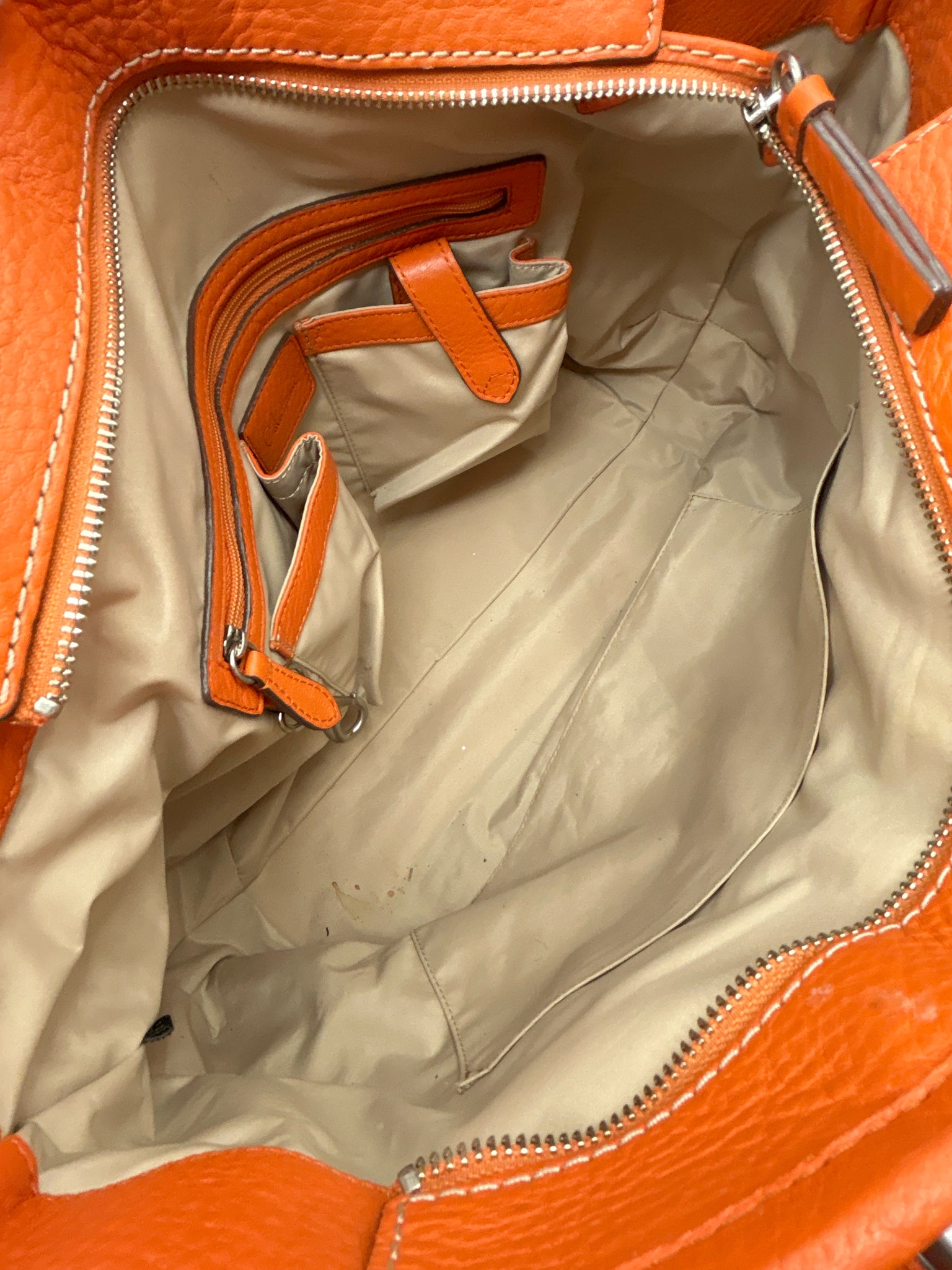 COLE HAAN Orange Women Tote