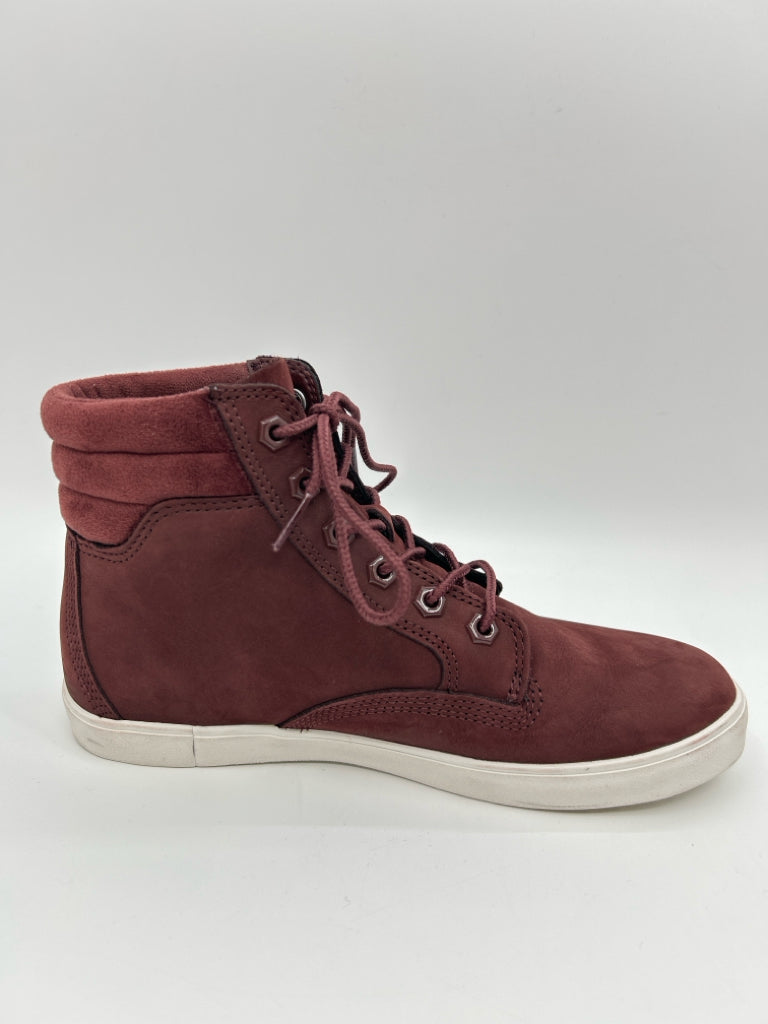 TIMBERLAND Women Size 7 Burgundy Booties