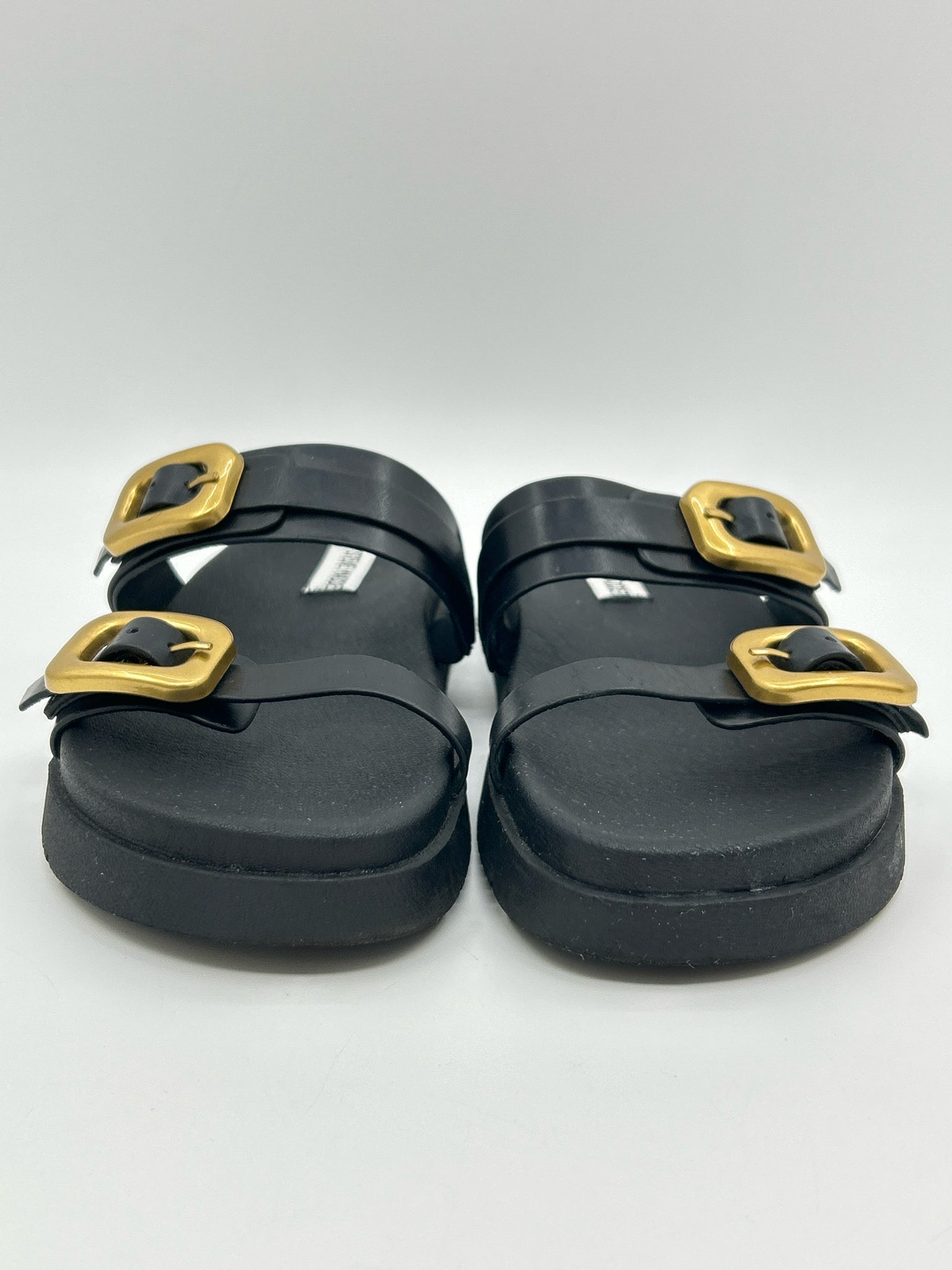 STEVE MADDEN Size 8.5M Black Women Sandal