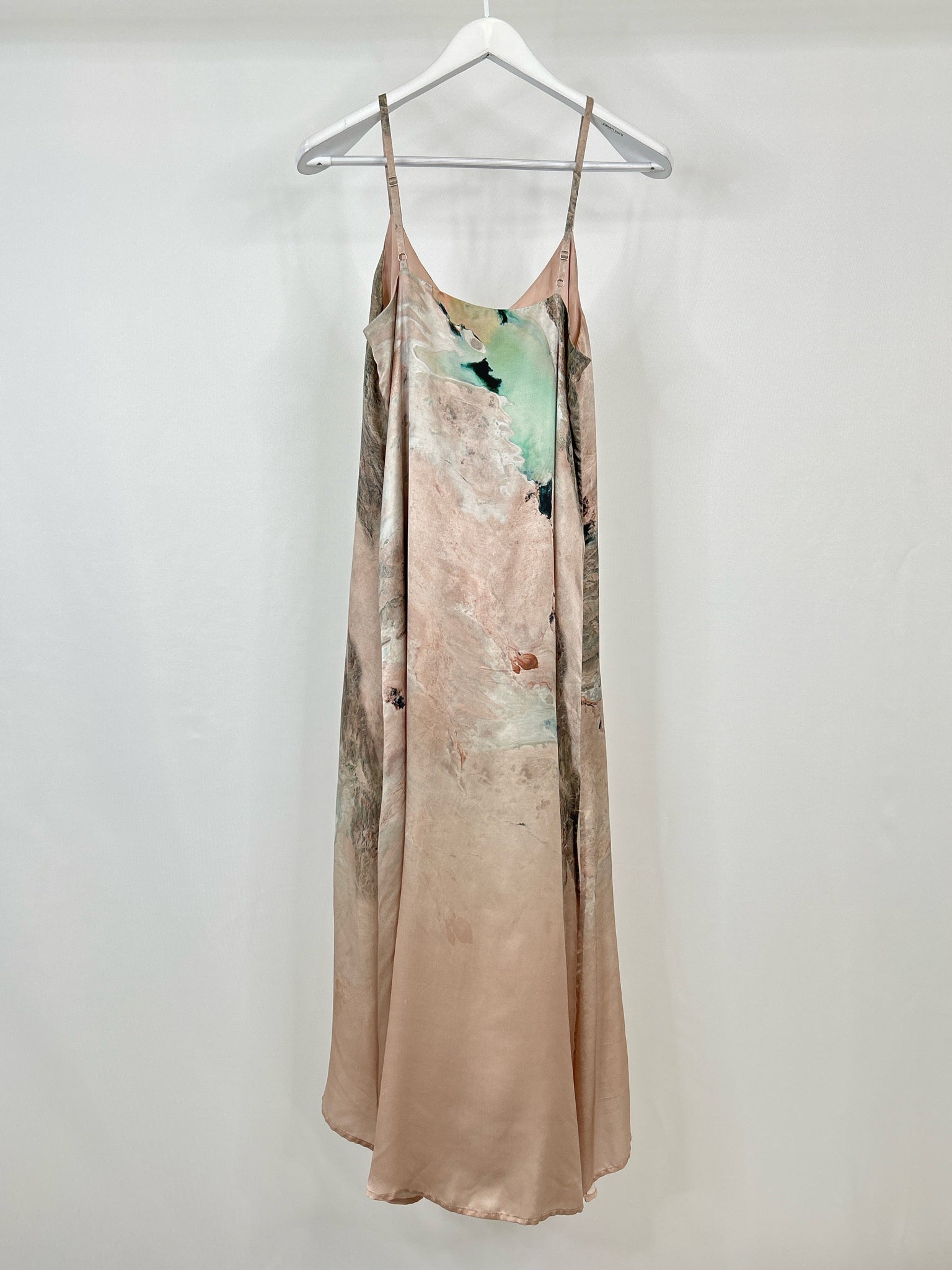 ALL SAINTS Size 6 Pink and Teal Women Dress