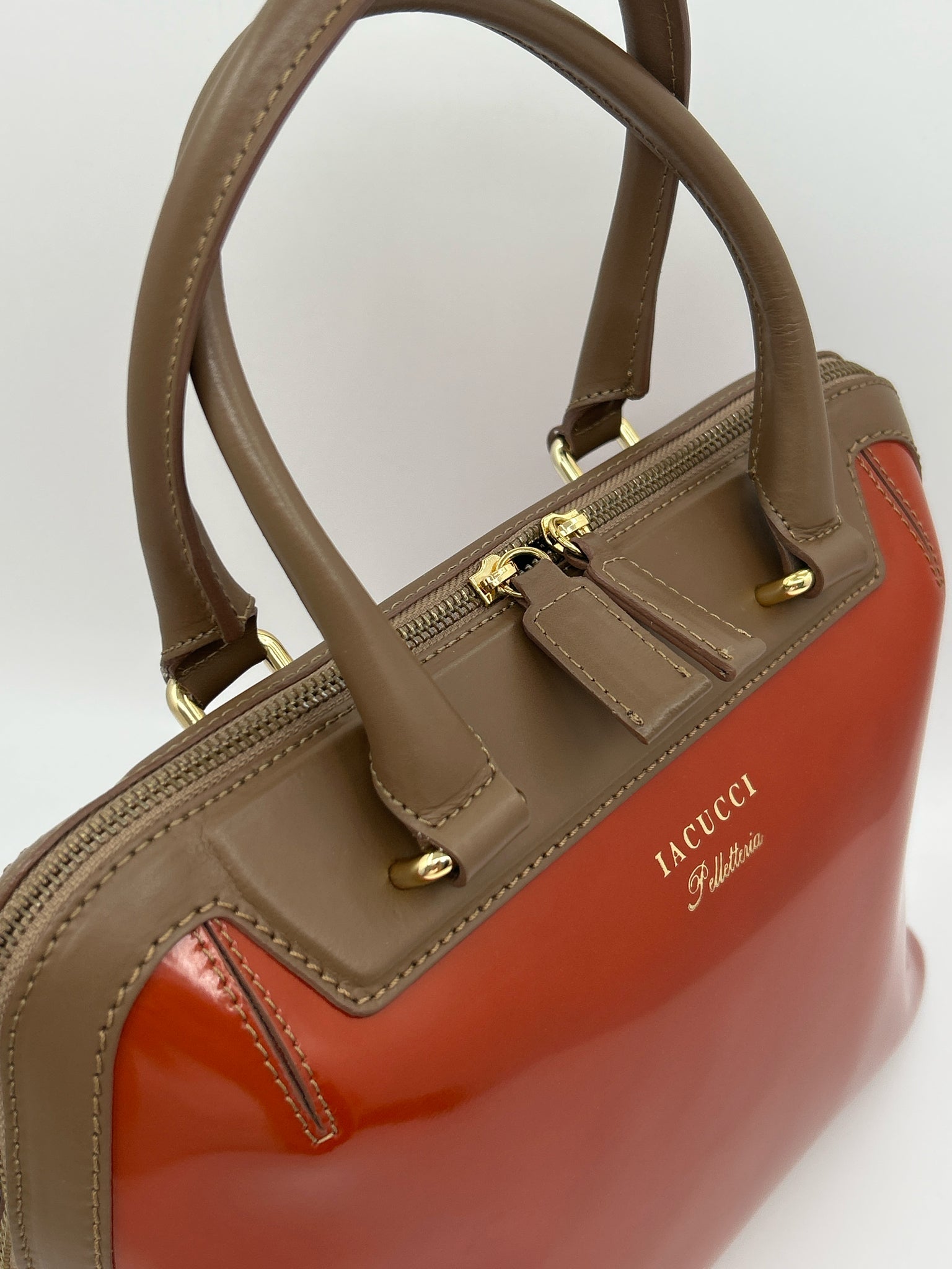 IACUCCI ORANGE & BROWN Women Purse