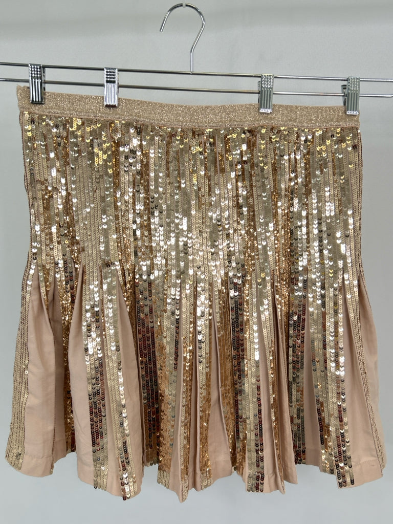 ANTHROPOLOGIE Women Size 14 ROSE GOLD Skirt