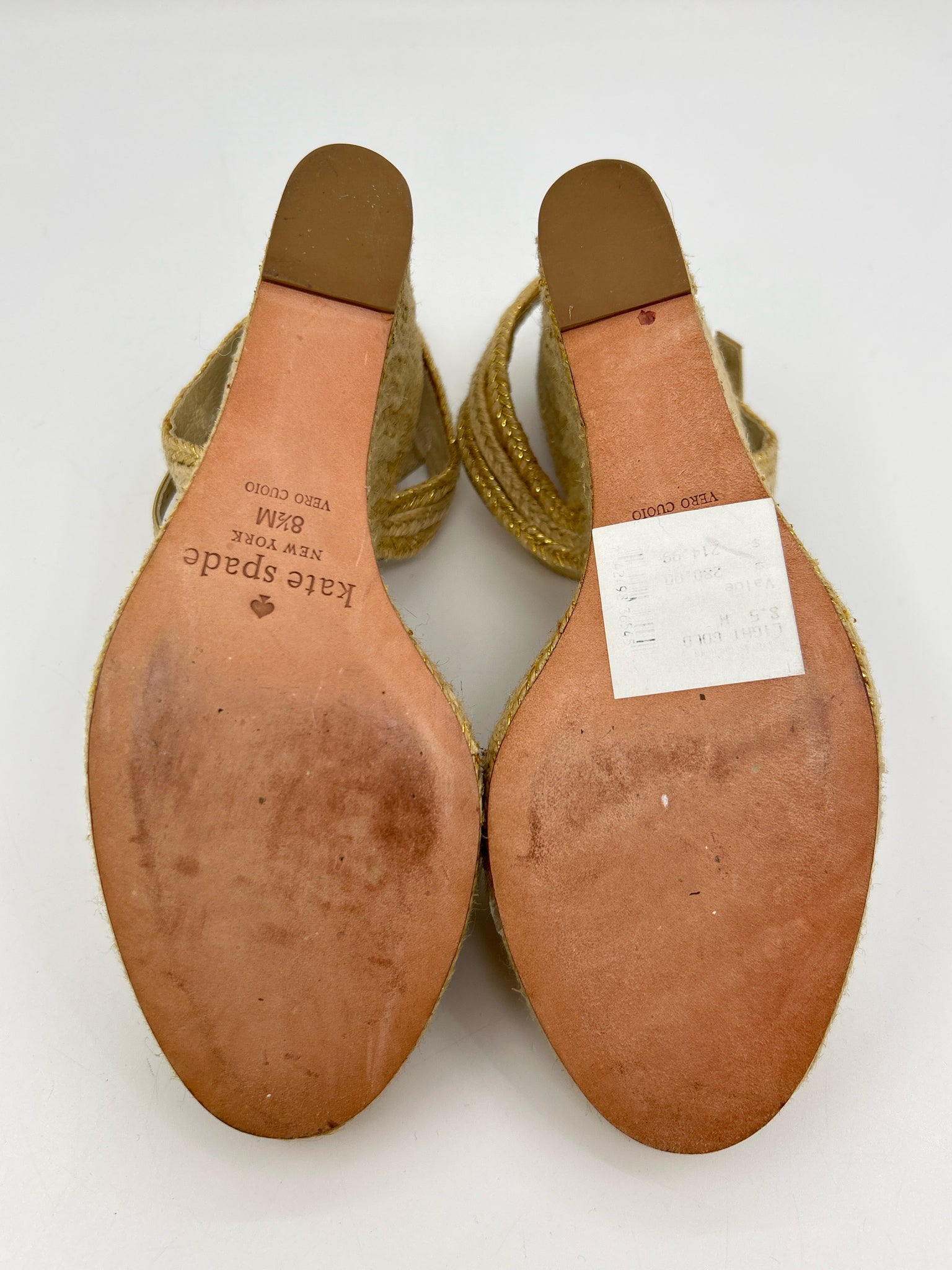 KATE SPADE Size 8.5M Gold Women Sandal