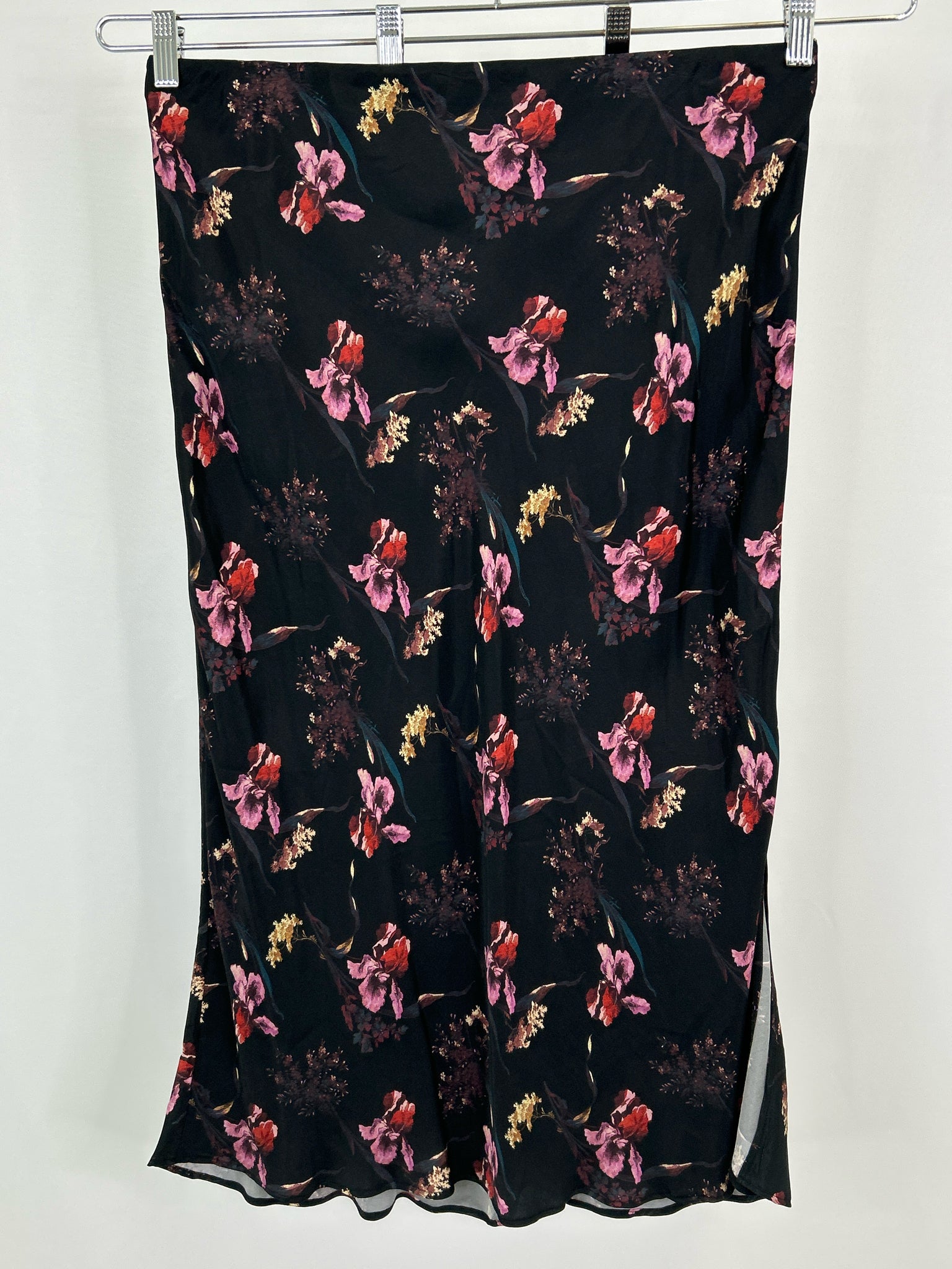 MADEWELL Size 14 Black Print Women Skirt NWT