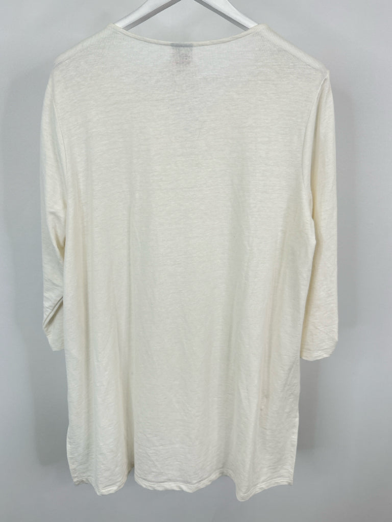 CHICO'S Size XL White Women's Top