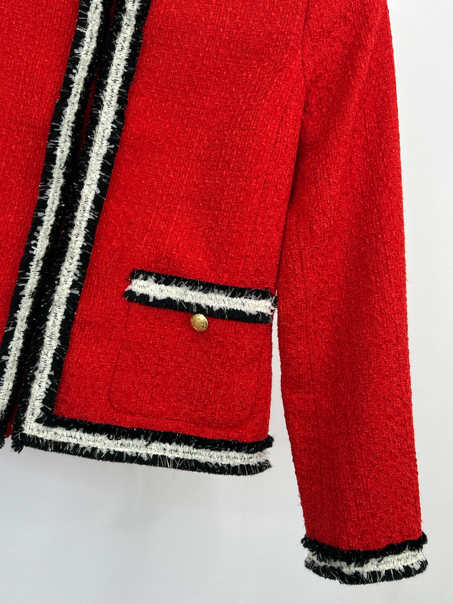 TALBOTS Size 2P Red and Black Women Jacket