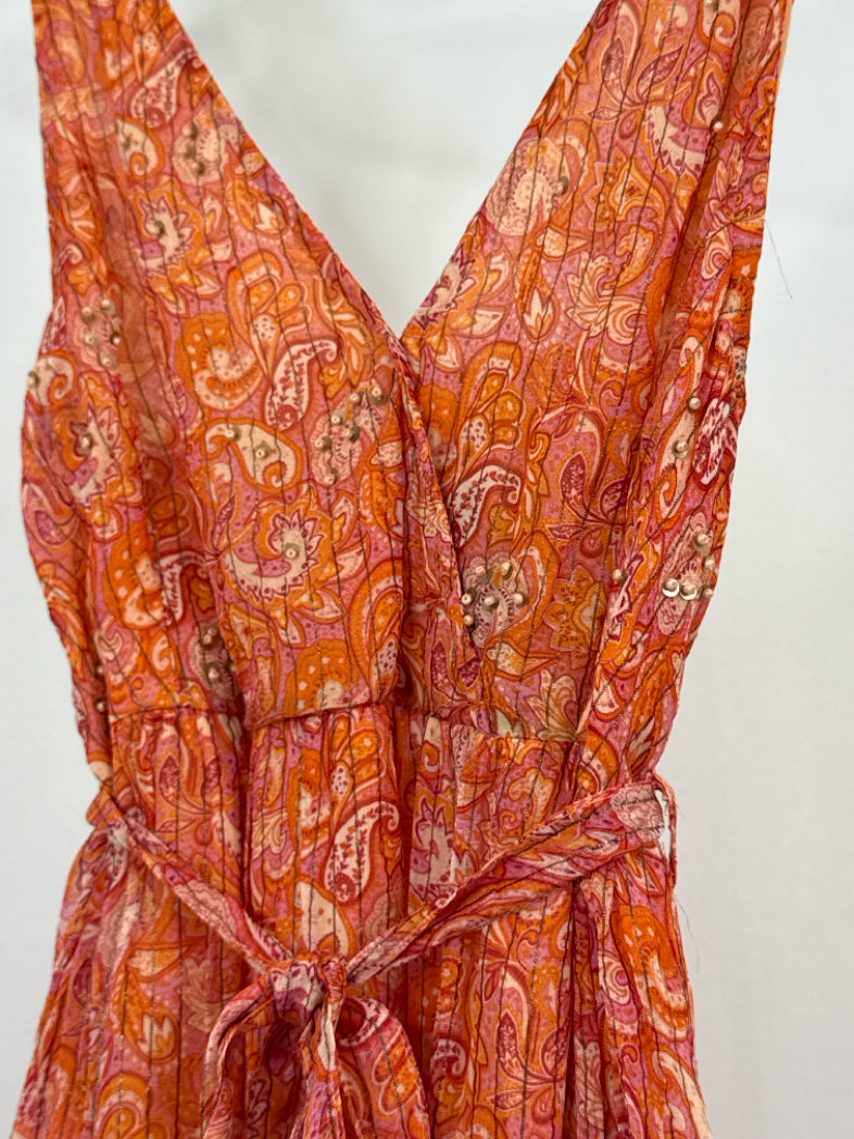 NEKANE NKN Size M Orange Print Women Dress
