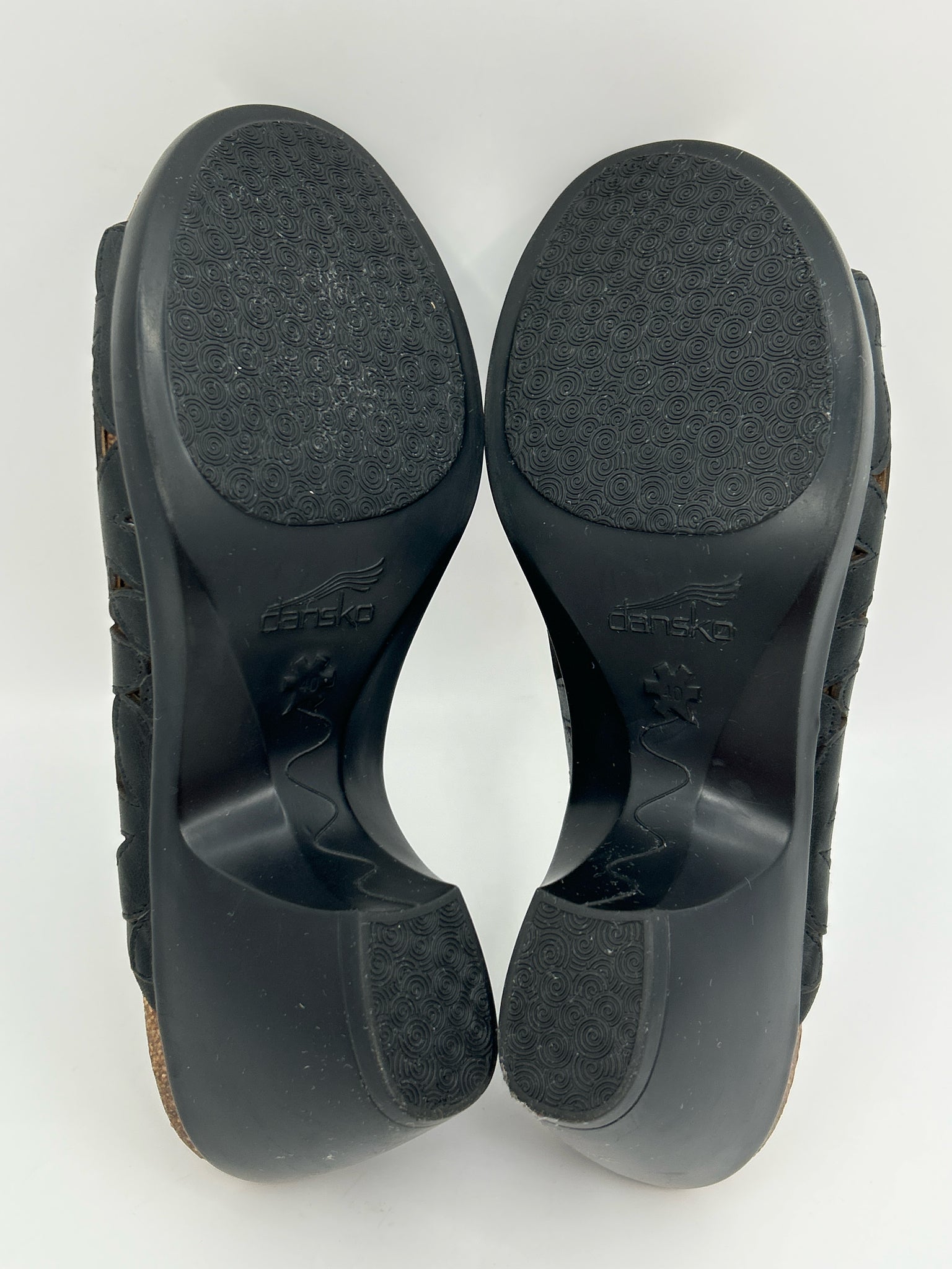 DANSKO Size 10/10.5 Black Women Sandal