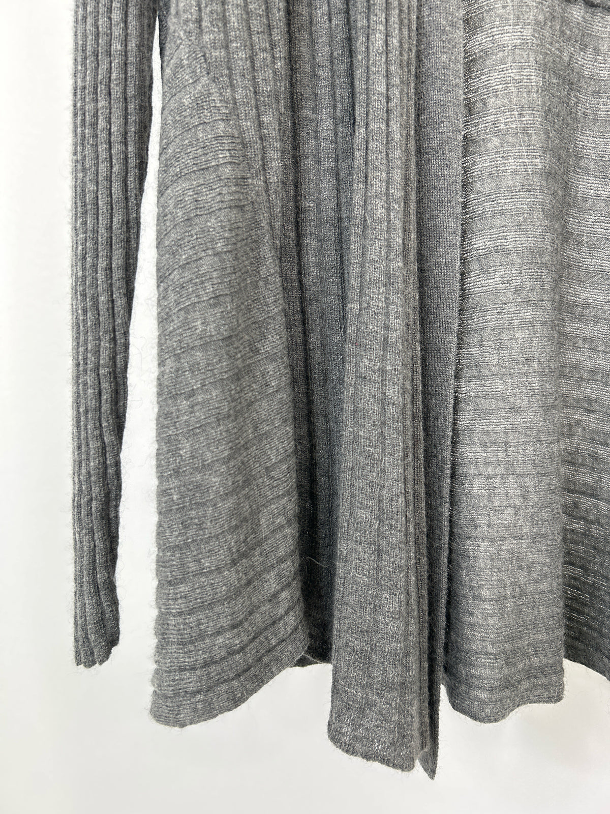 EILEEN FISHER Size 1X Grey Women Cardigan