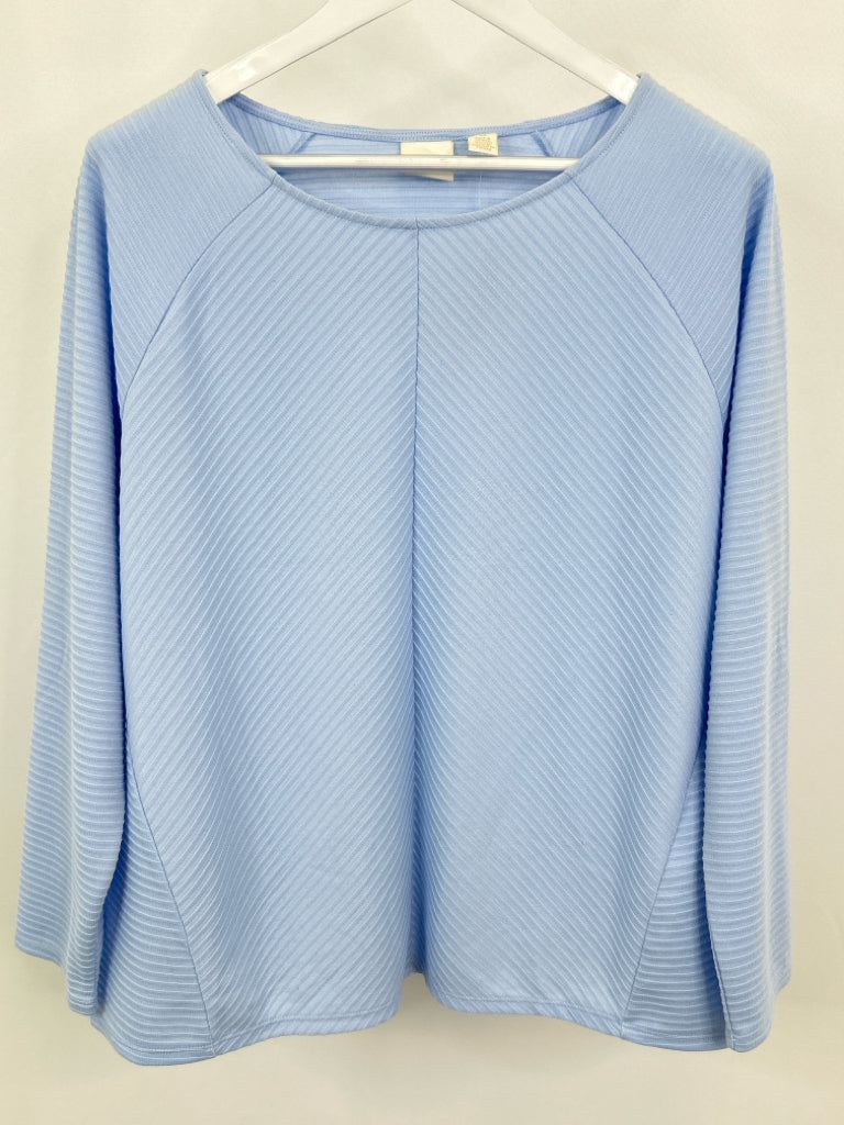 CHICO'S Women Size XL Powder Blue Top