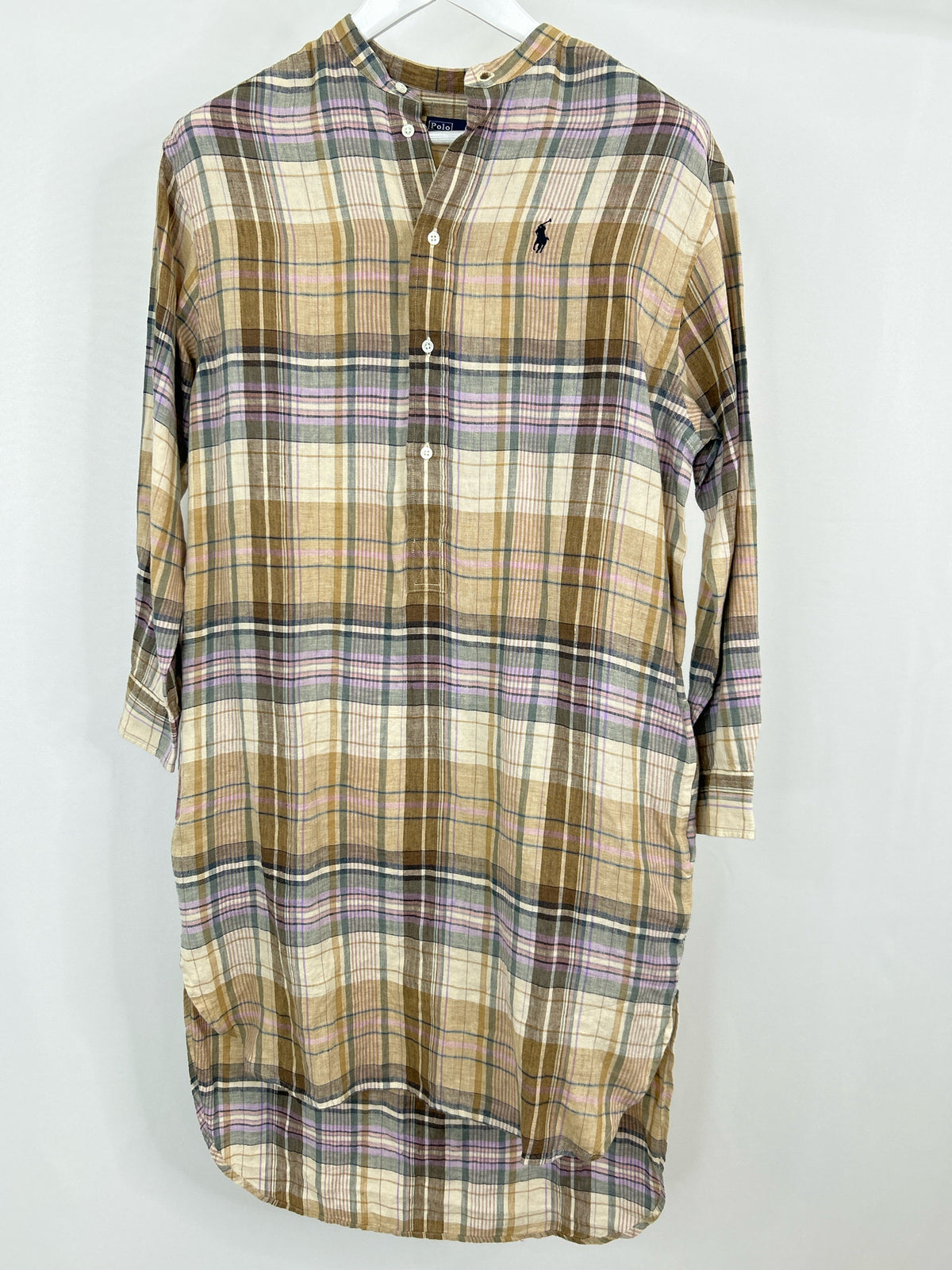 POLO Ralph Lauren Size 2 Brown Plaid Women Dress
