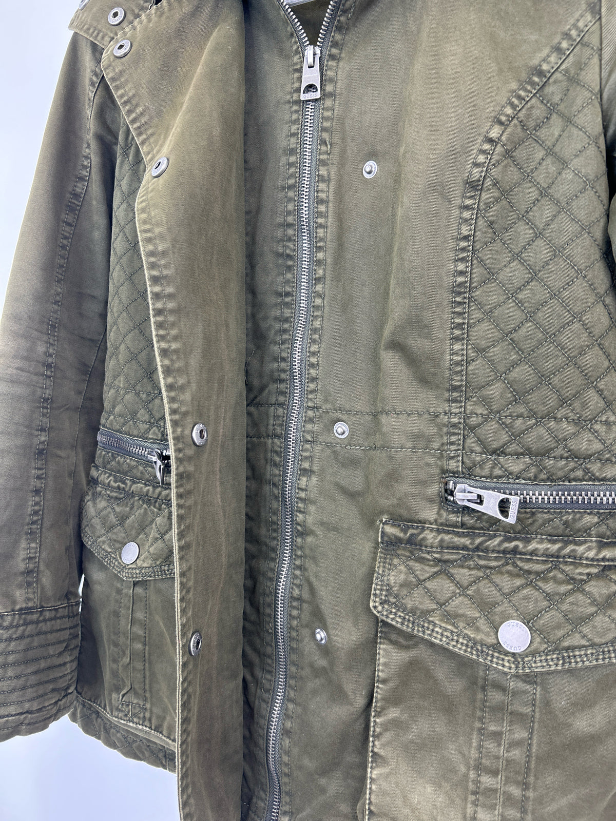 GUESS Size XS Green Women Jacket