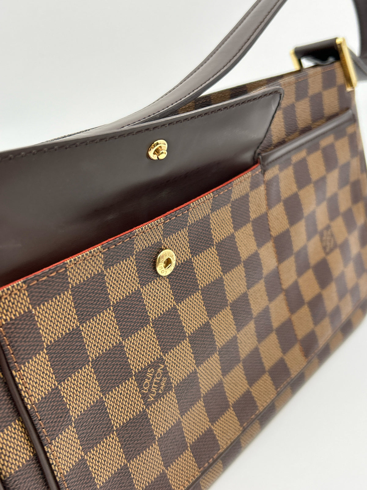 LOUIS VUITTON Brown Print Women Purse