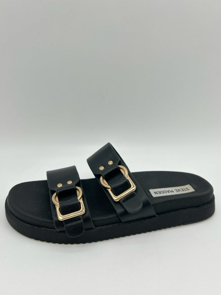 STEVE MADDEN Size 6.5M Black Women's Sandal