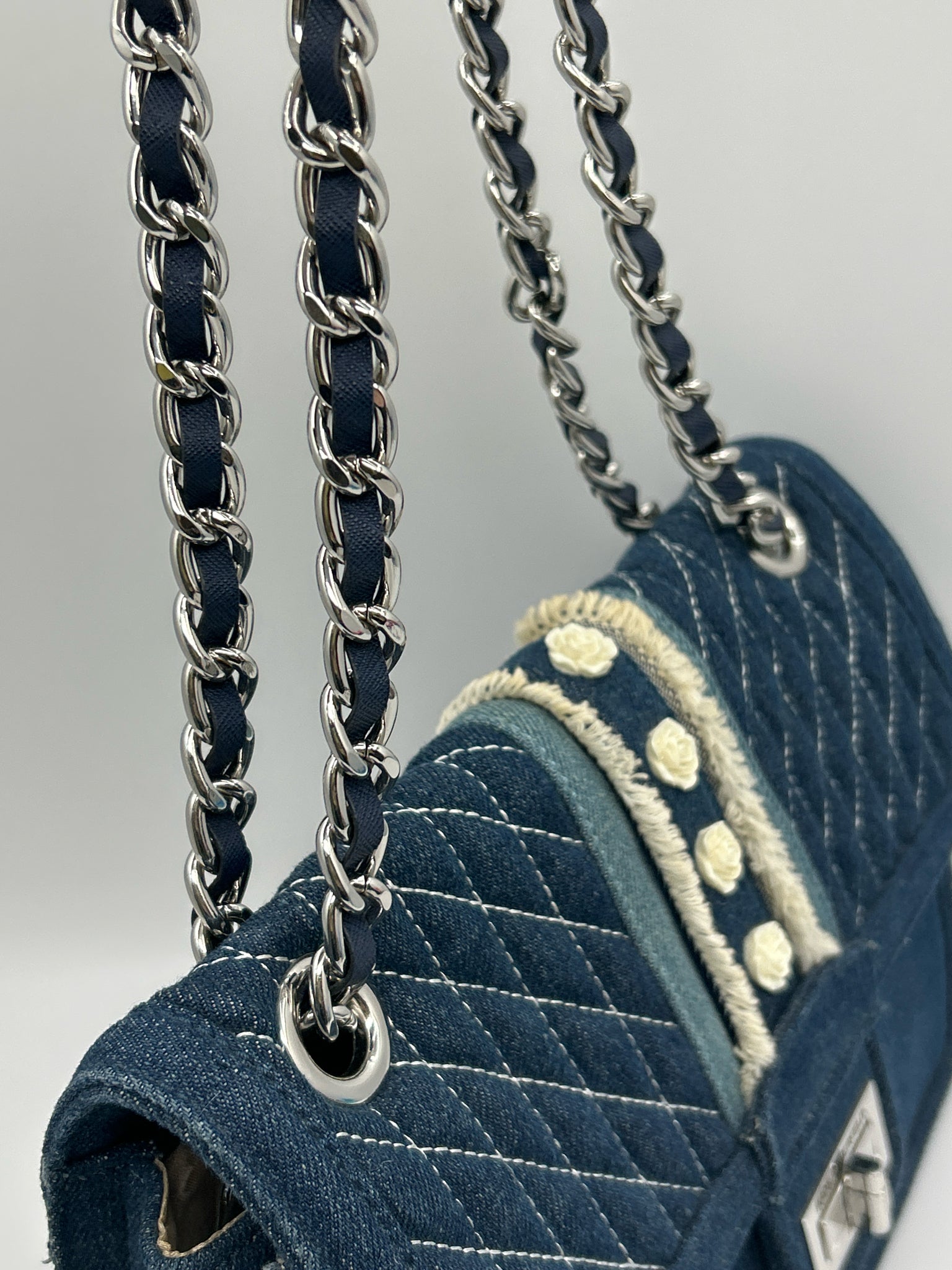 KARL LAGERFELD BLUE DENIM Women Purse