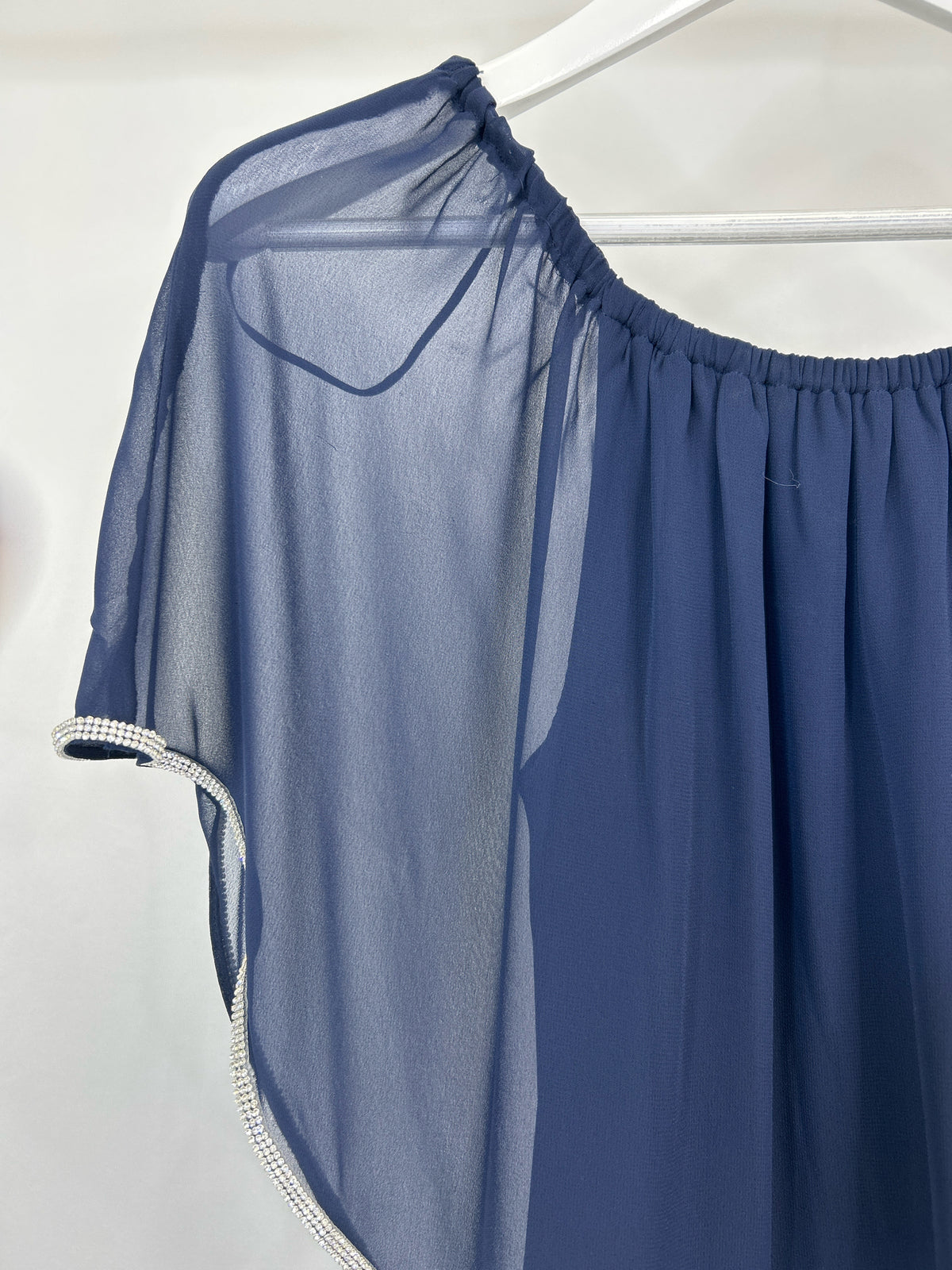 MSK Size M Navy Women Jumpsuit