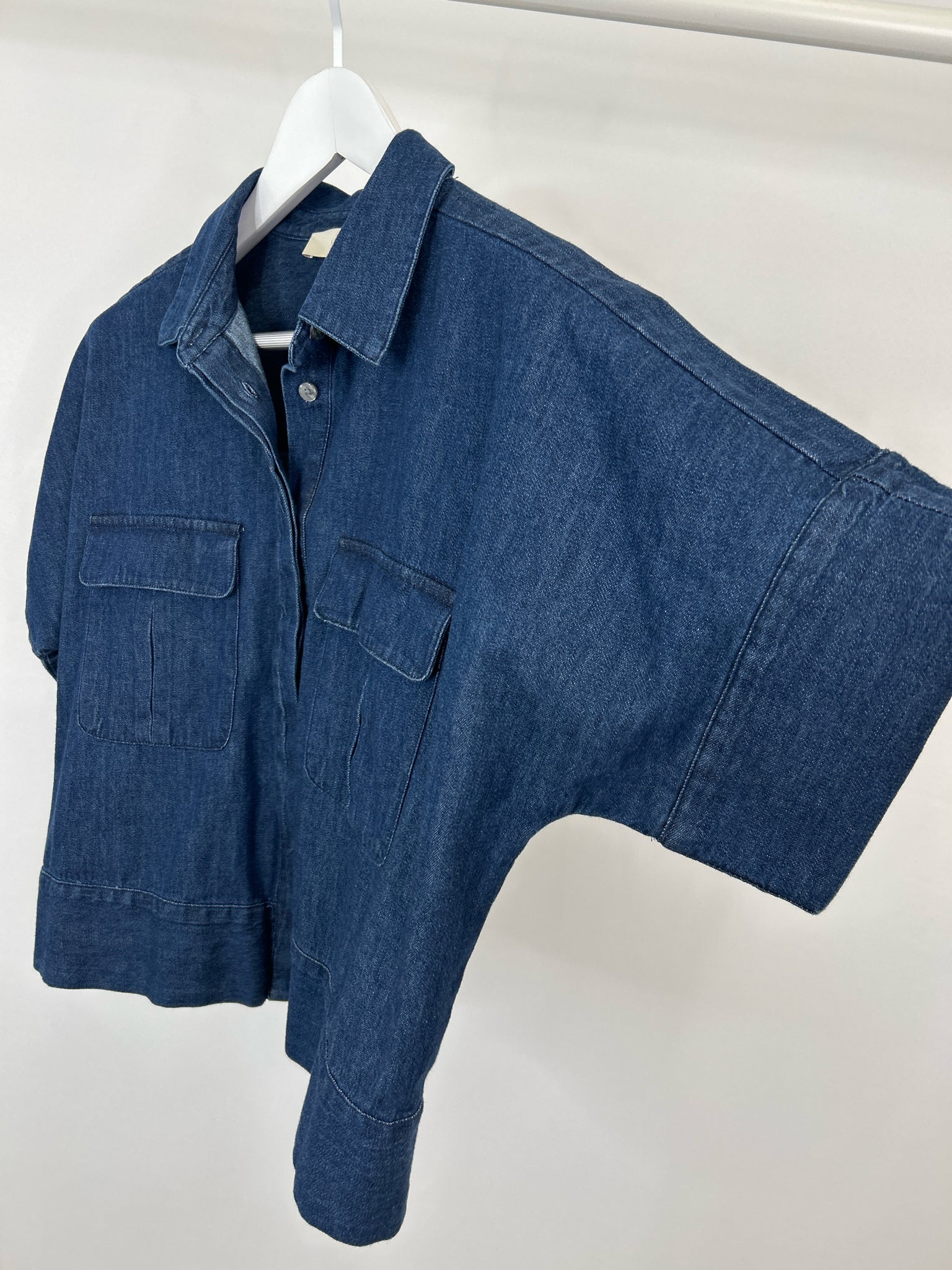 LOFT NWT Size M BLUE DENIM Women Shirt