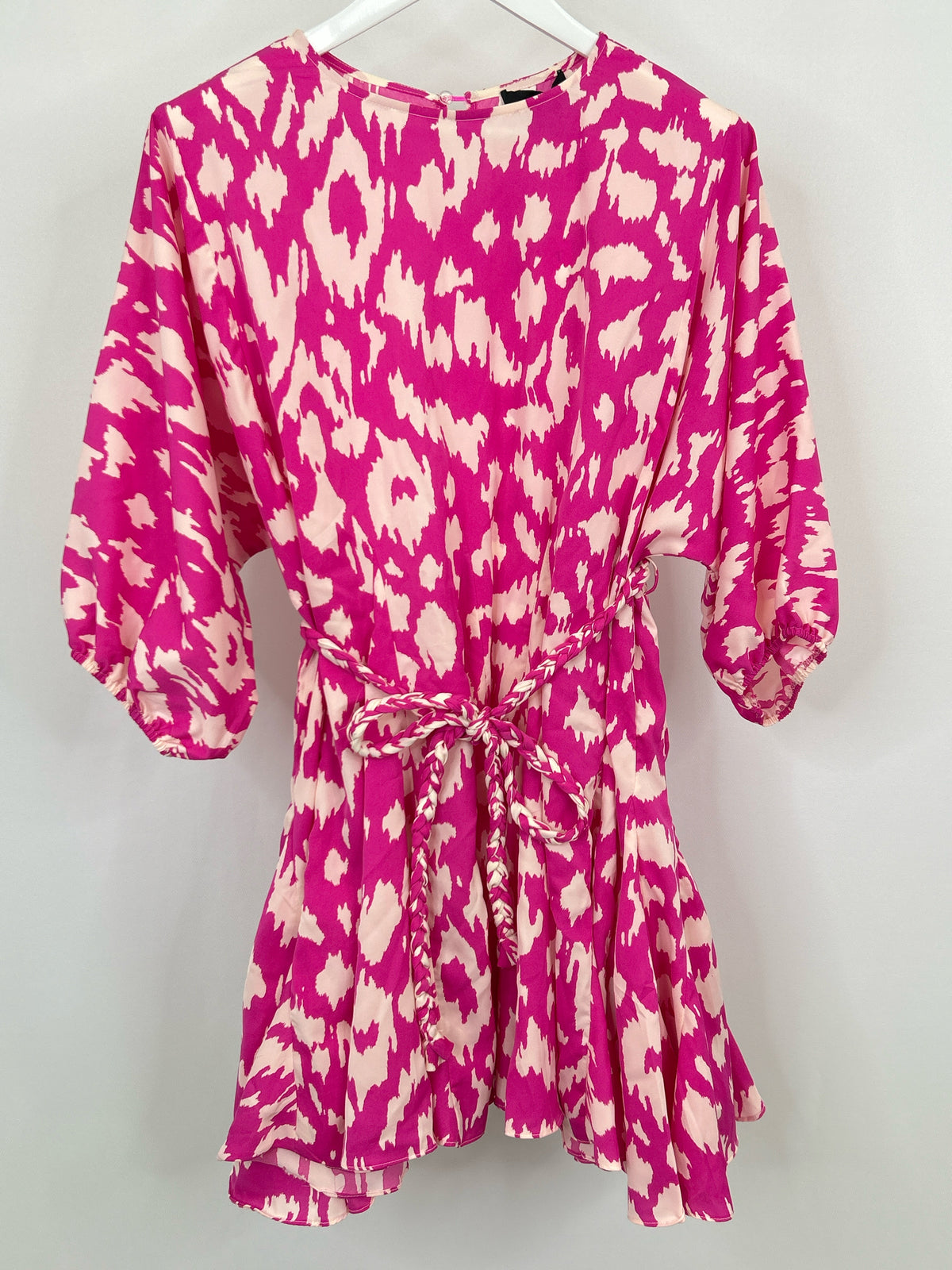 AAKAA Size L pink & black Women Dress