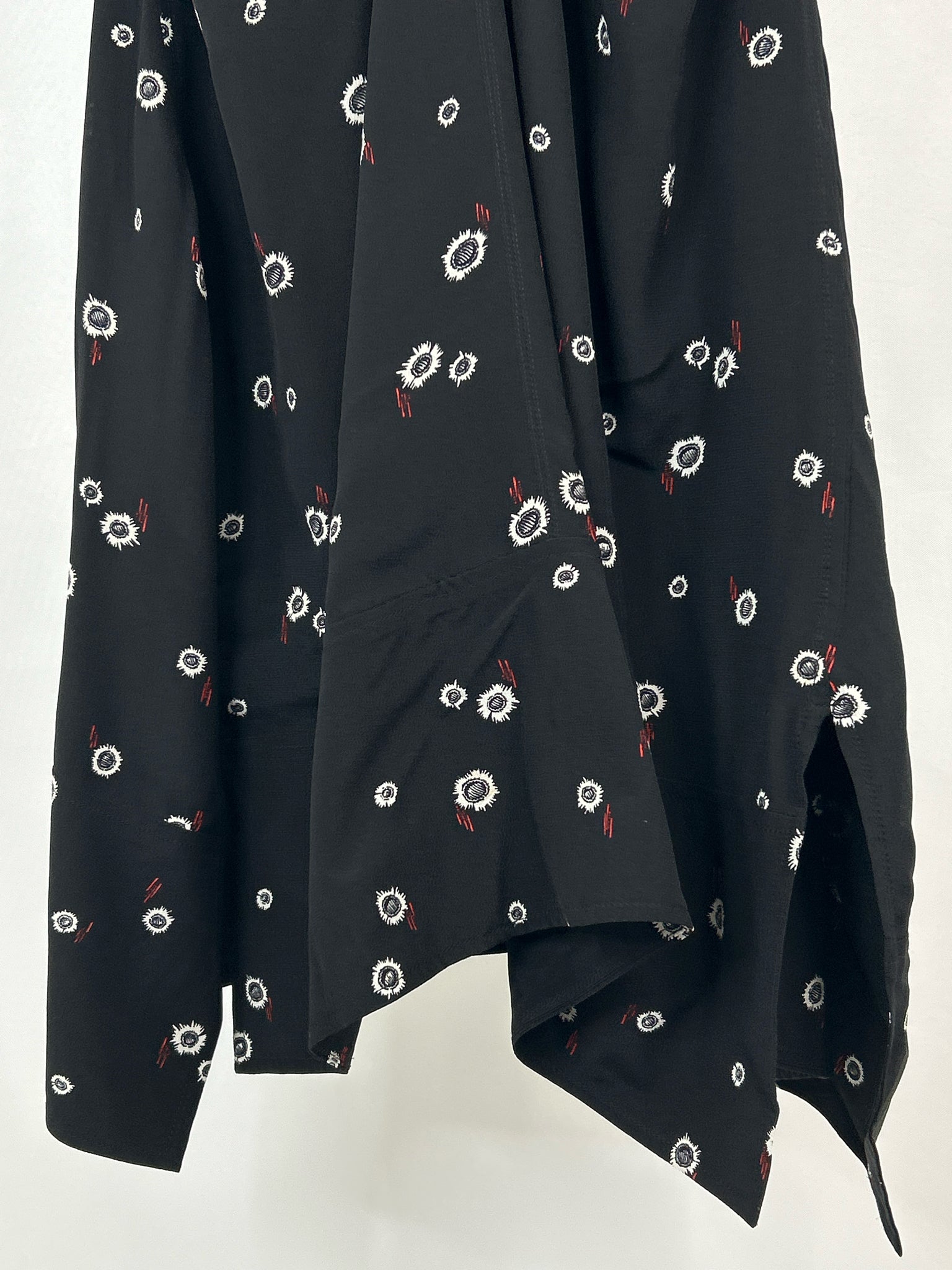 PROENZA SCHOULER Size 2 Black Print Women Dress