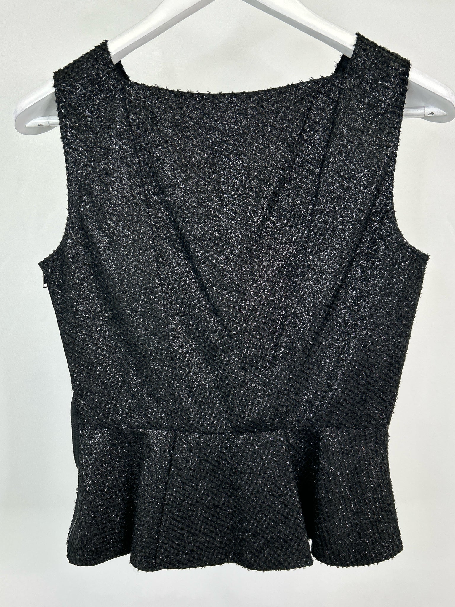 TAHARI Size S Black & Silver Women Top NWT