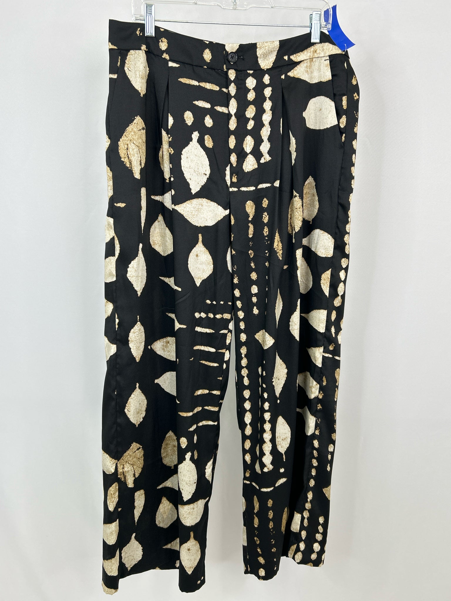 BANANA REPUBLIC Size 14 Black and Beige Women Pants NWT