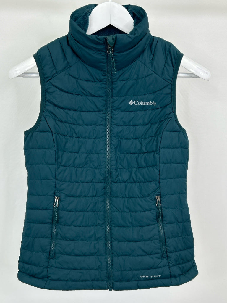 COLUMBIA Women Size XS Turqouise Vest