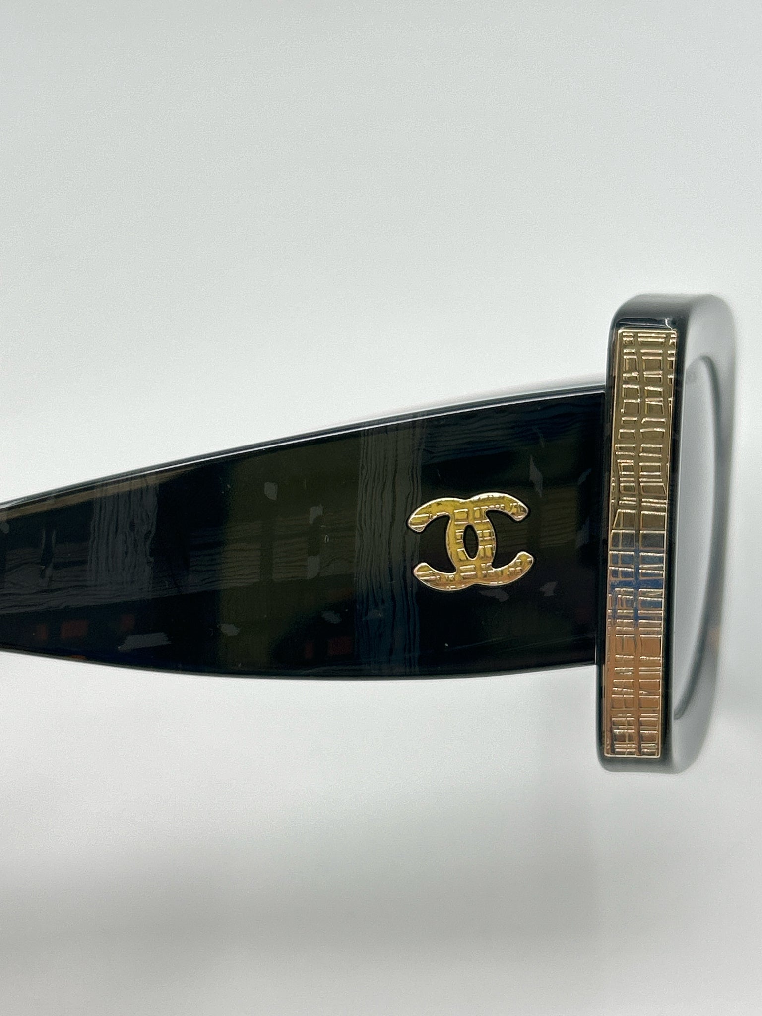 CHANEL Black & Grey Sunglasses