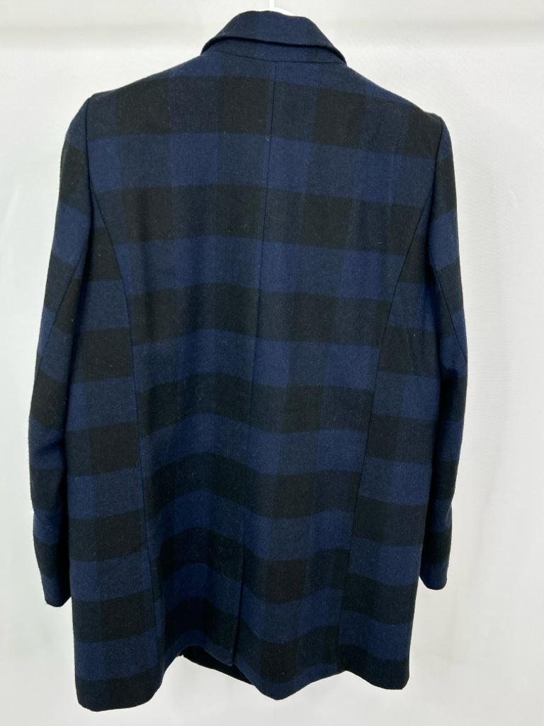 RACHEL ZOE Women Size L blue and black Coat