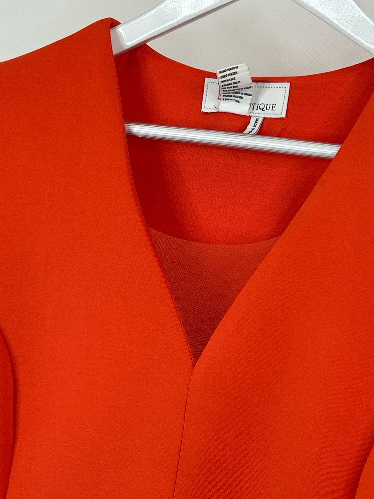 EY BOUTIQUE NWT Size 1X Orange Women Dress