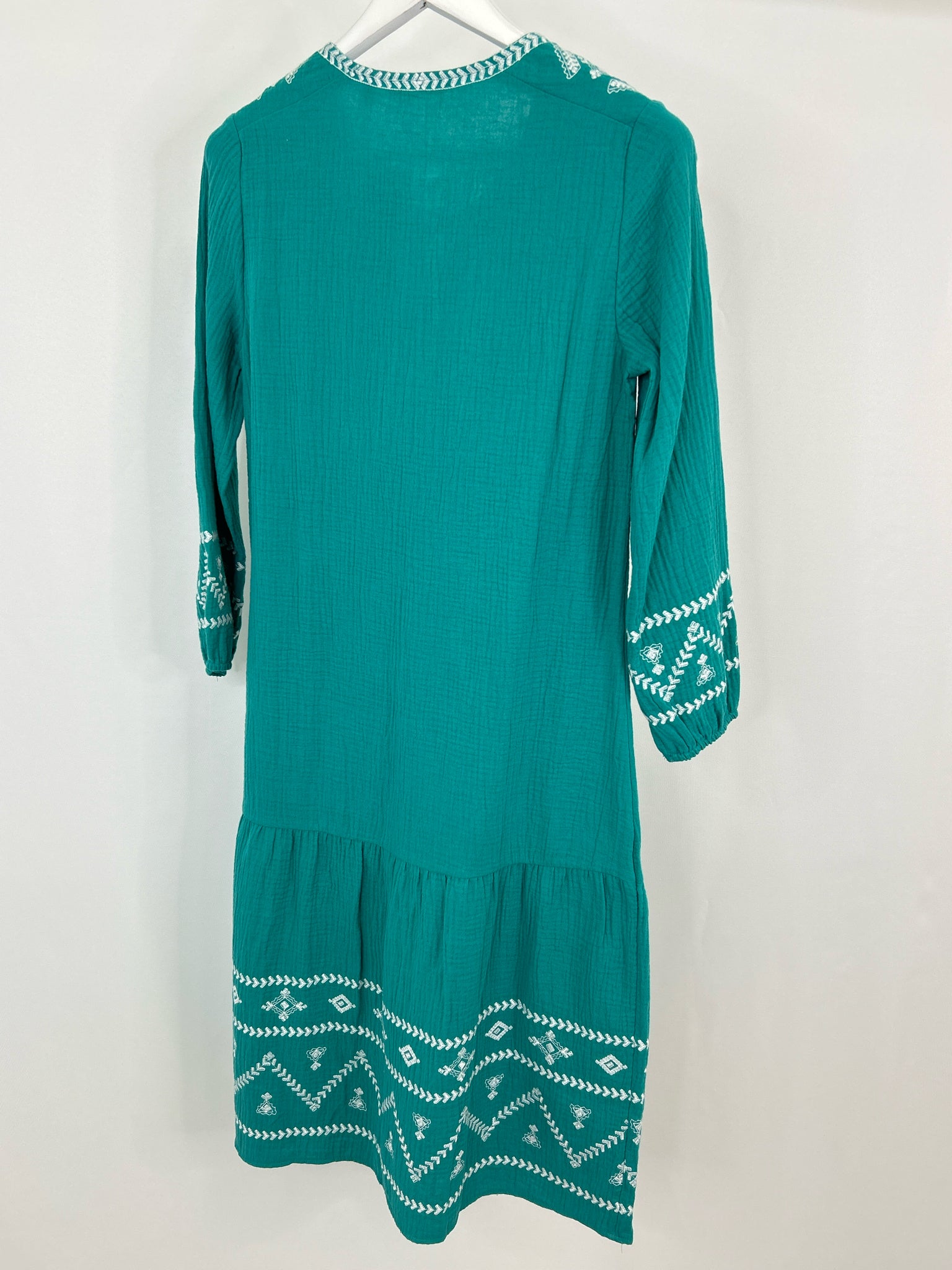 SOFT SURROUNDINGS Size XS GREEN AND WHITE Women Dress