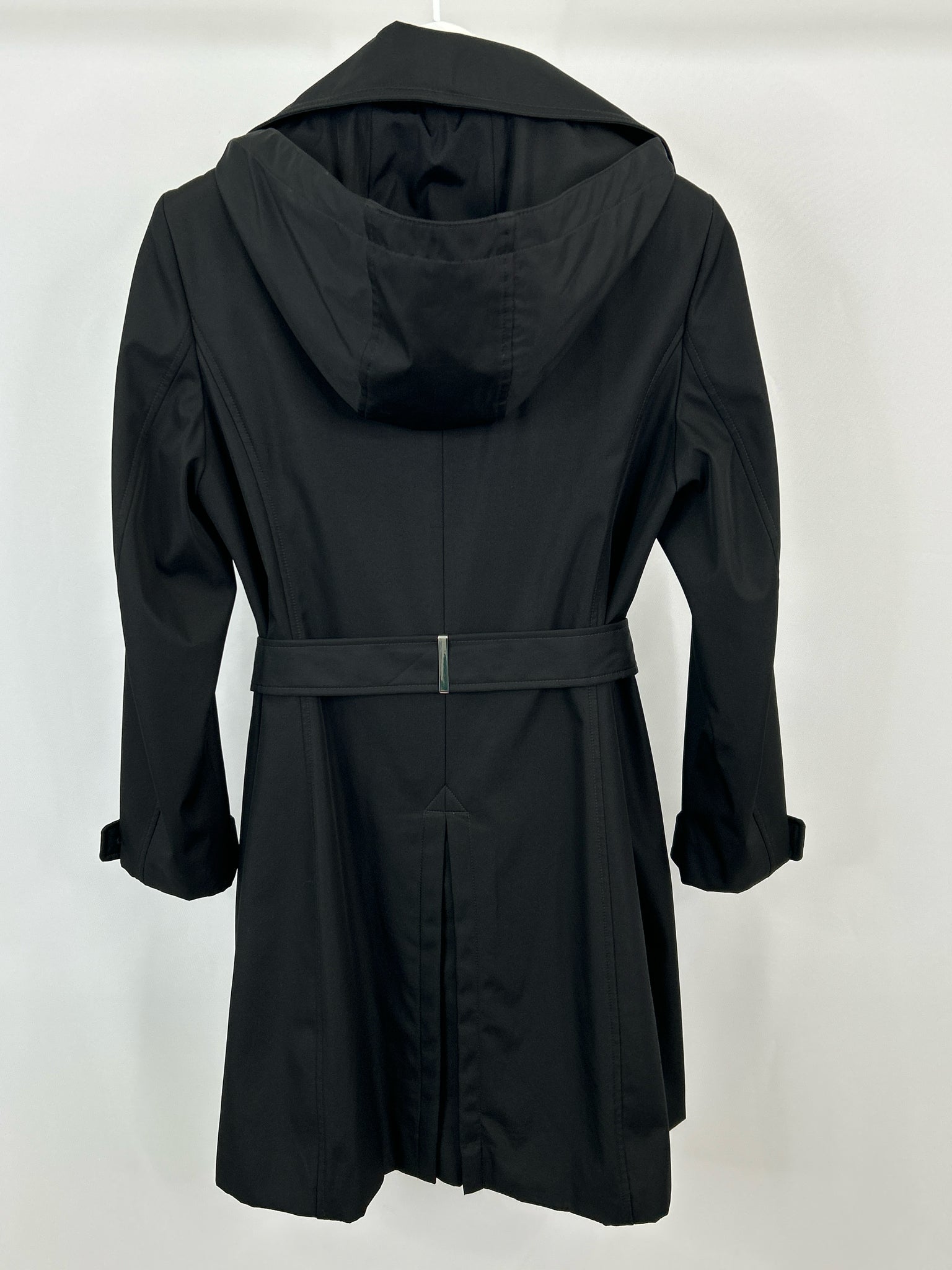 CALVIN KLEIN Size M Black Women Trench Coat