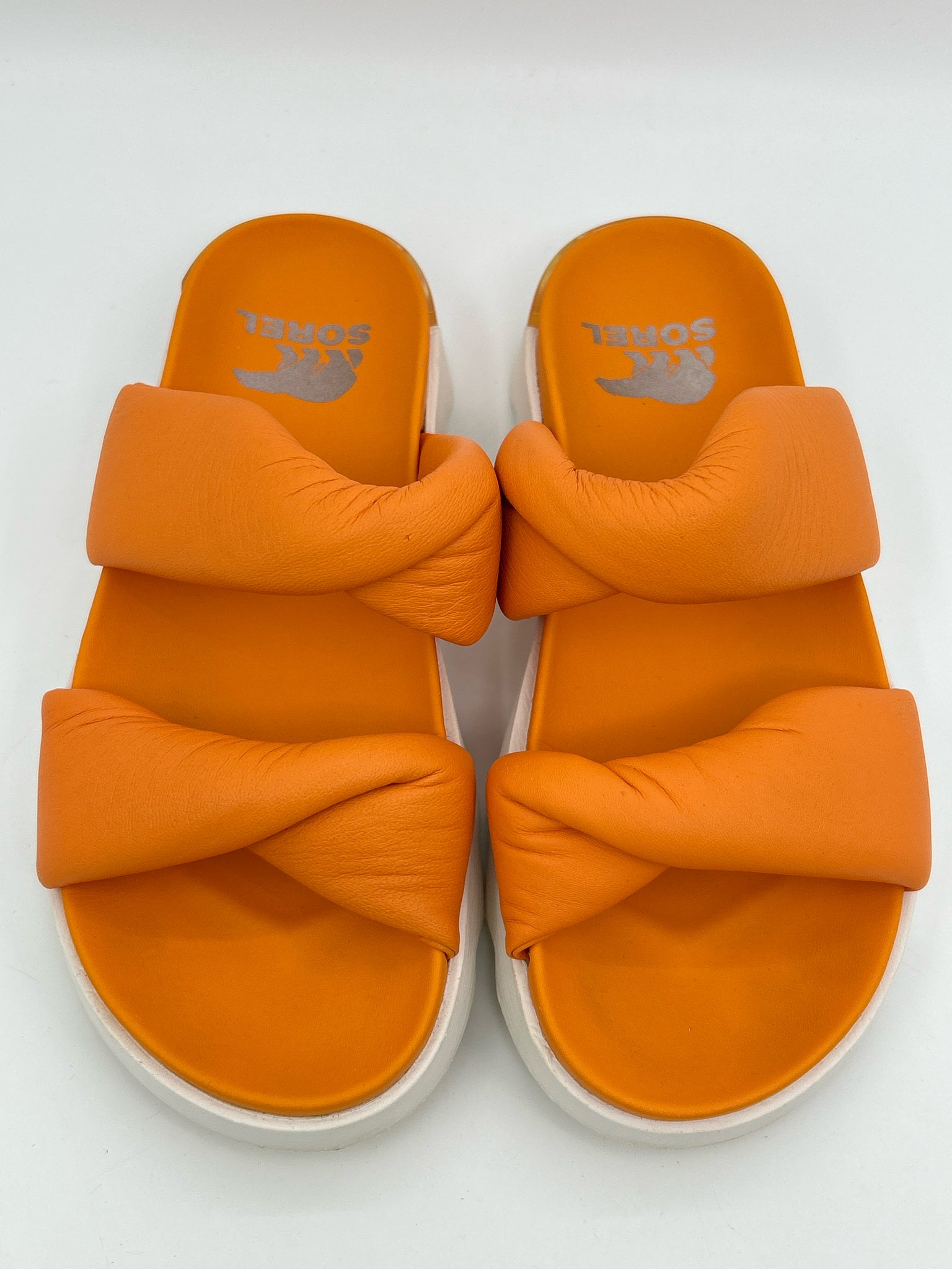 SOREL Size 6.5 Orange Women Sandal