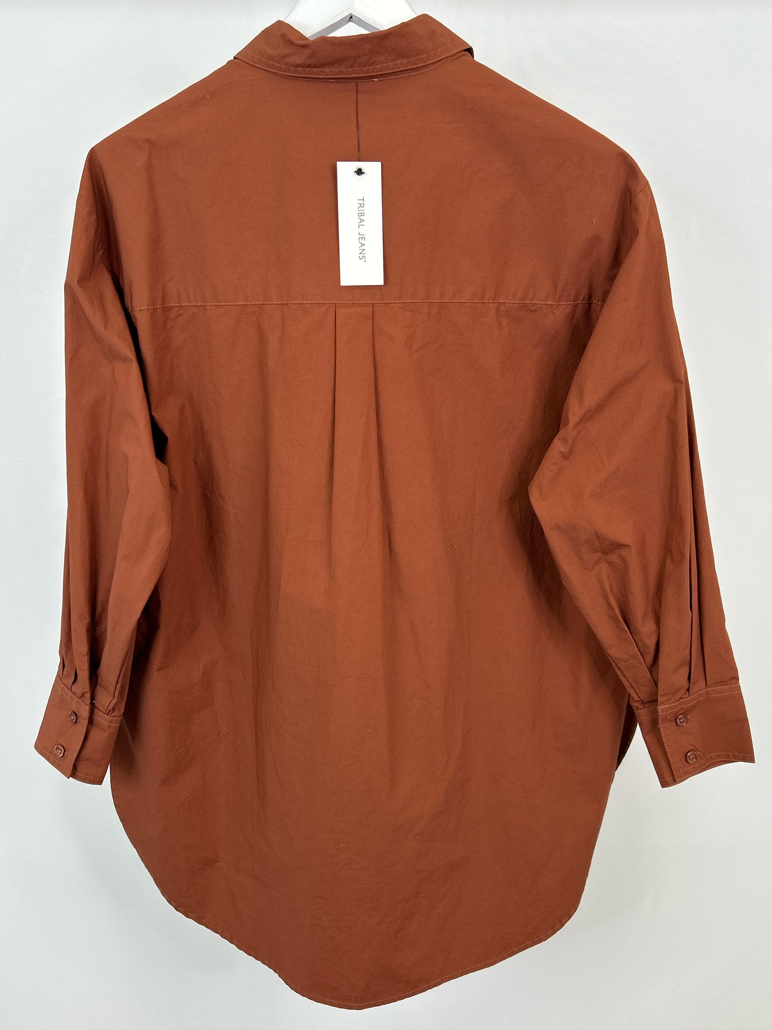 TRIBAL JEANS Size S Copper Women Shirt