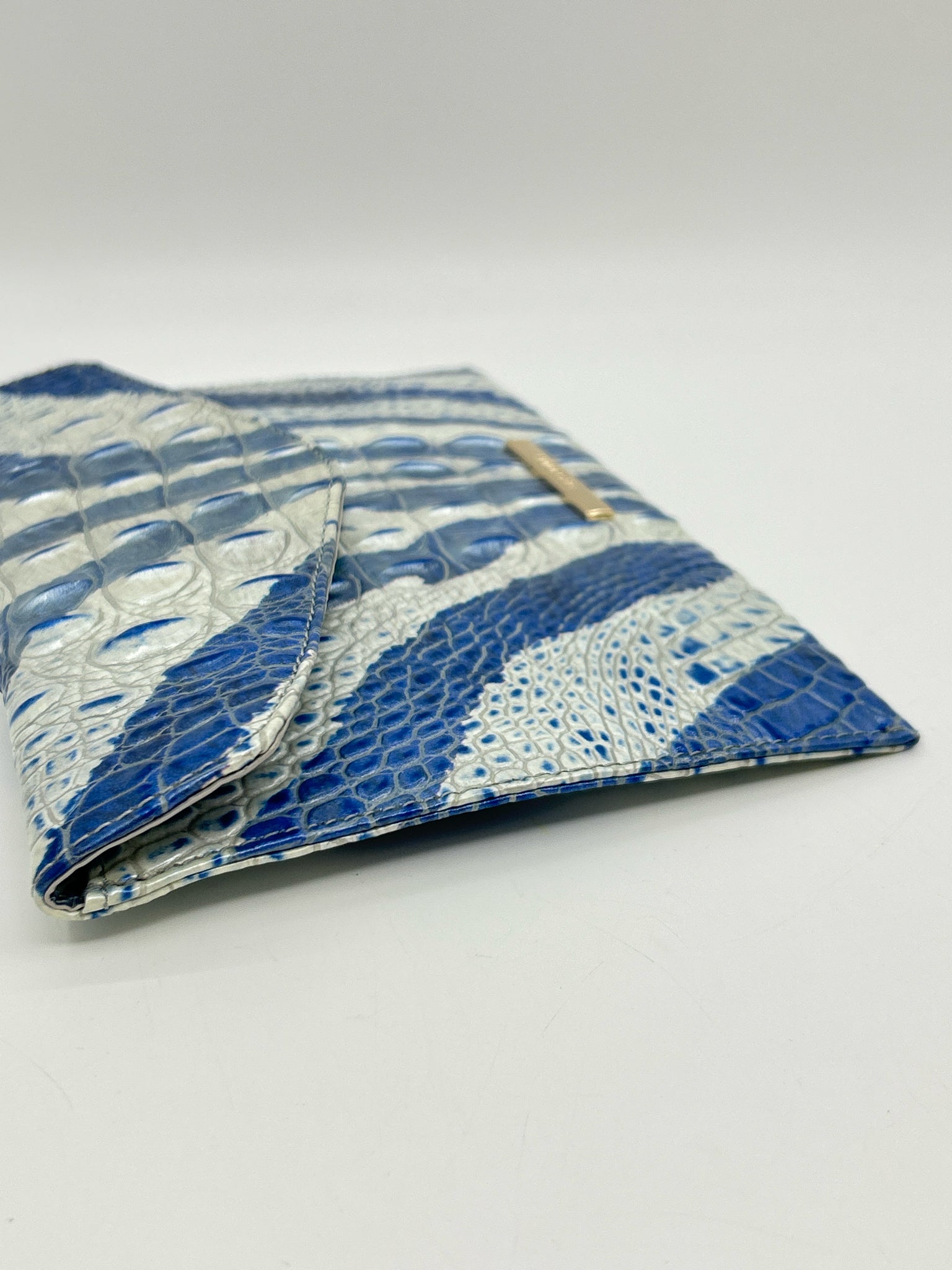 BRAHMIN blue and white Women Clutch