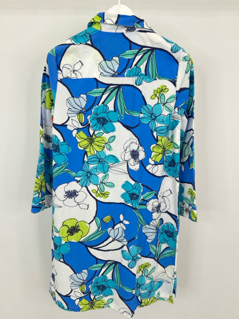 Escape by Habitat Clothes Size S Blue floral Dress