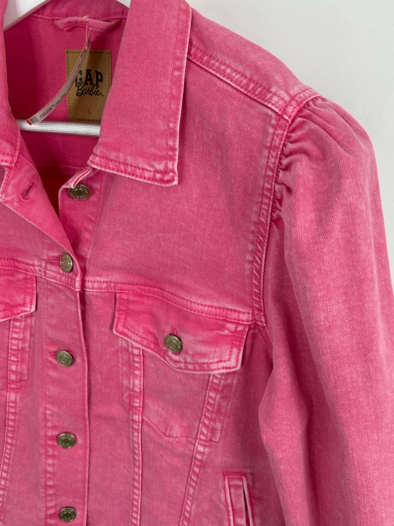 GAP Size L Pink Women's Barbie Jacket