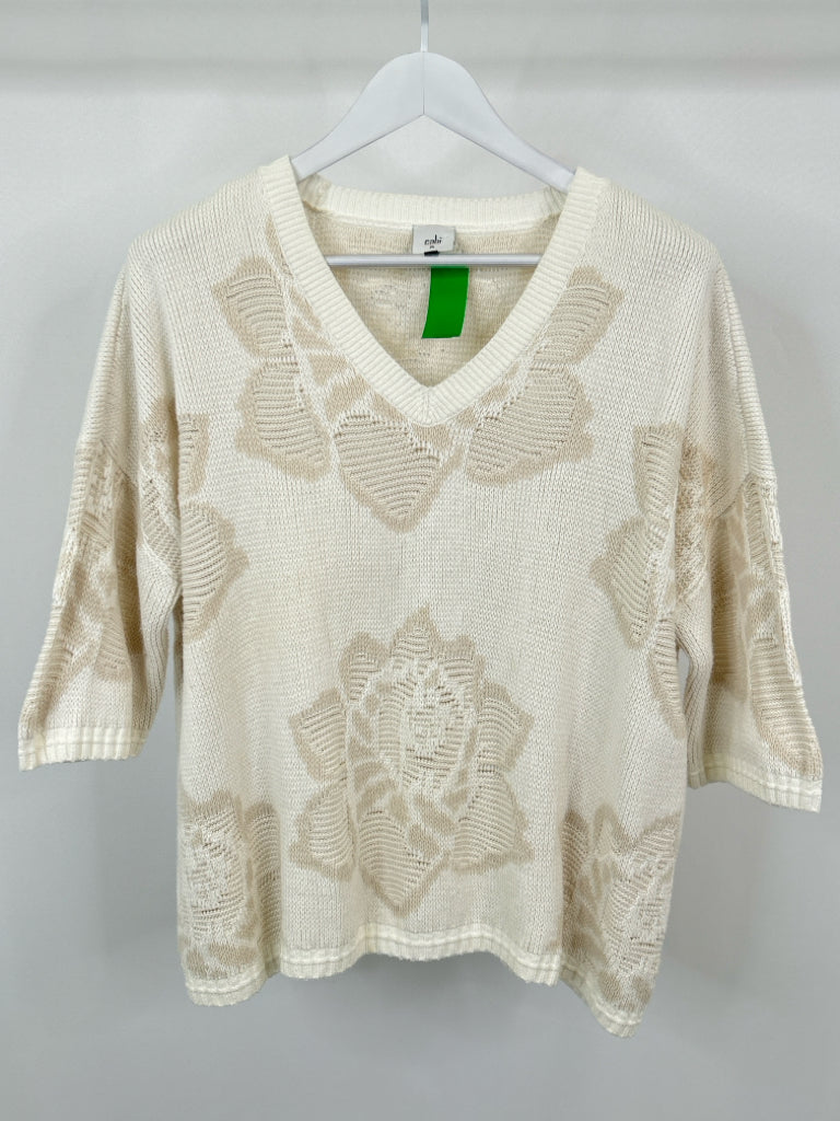 CABI Size M White Sweater