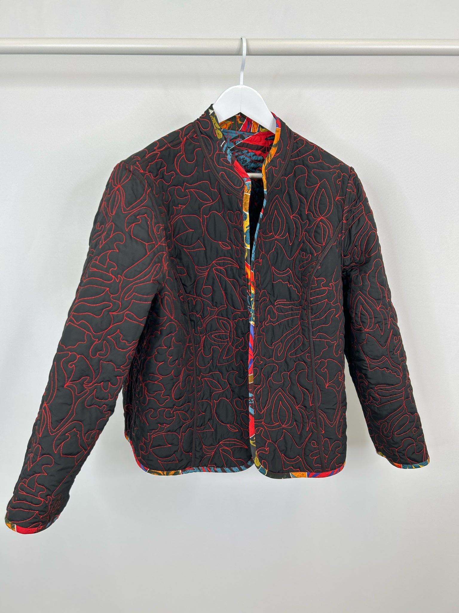 CHICO'S Size 20/22 Multi-Color Reversible Women Jacket