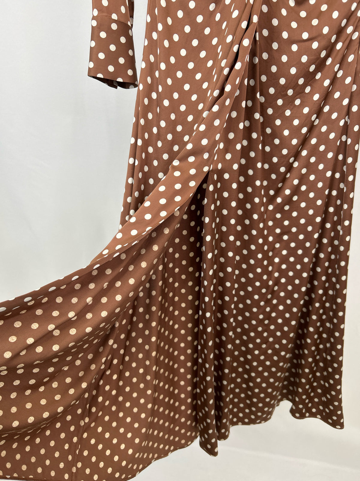 MASSIMO DUTTI Size 2 Brown and White Women Dress