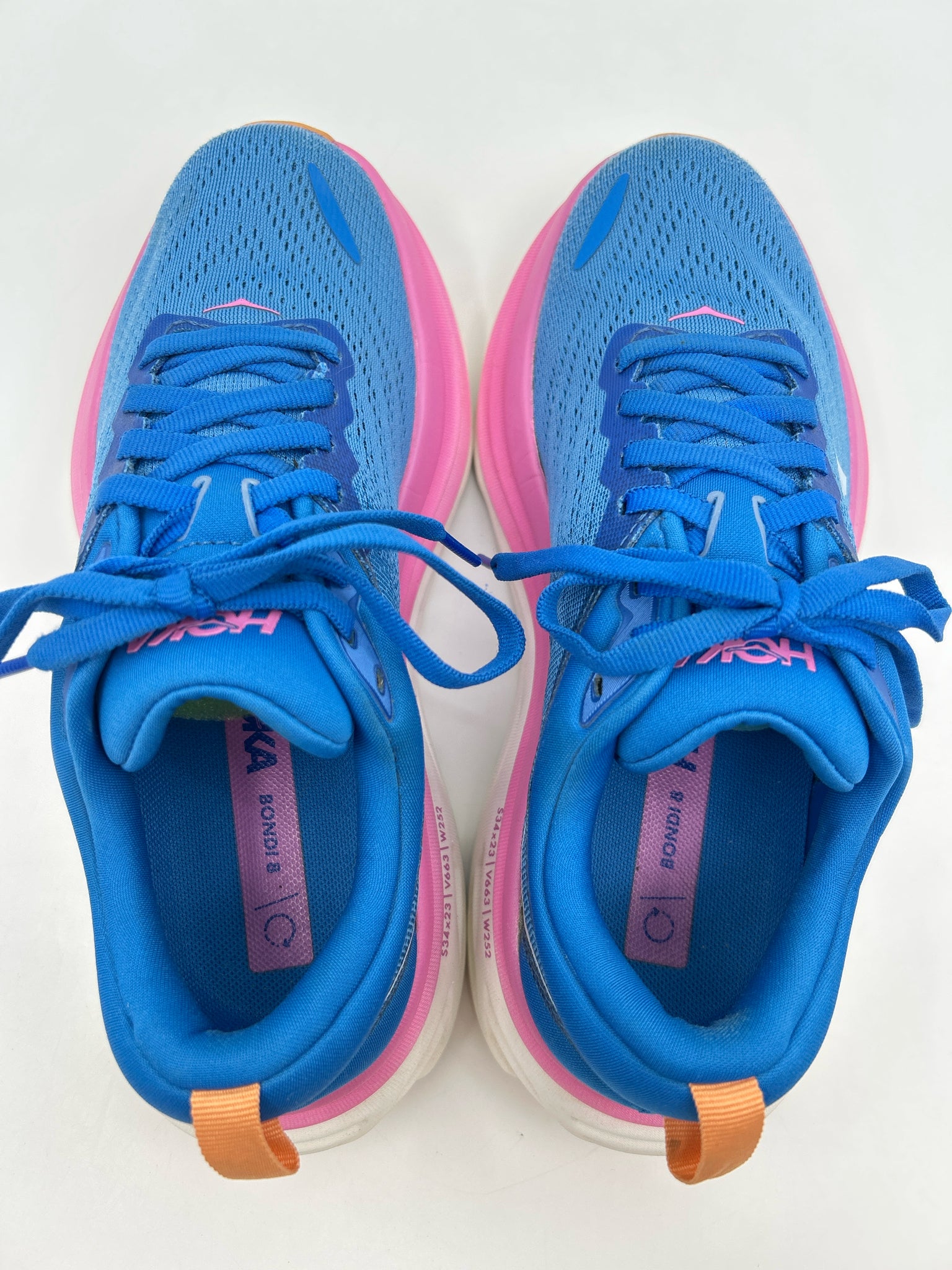 HOKA Size 6B BLUE AND PINK Women Sneakers