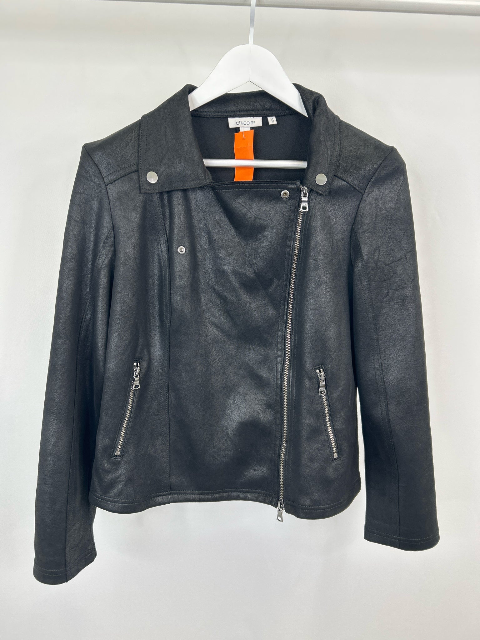 CHICO'S Size 10 Black Women Jacket