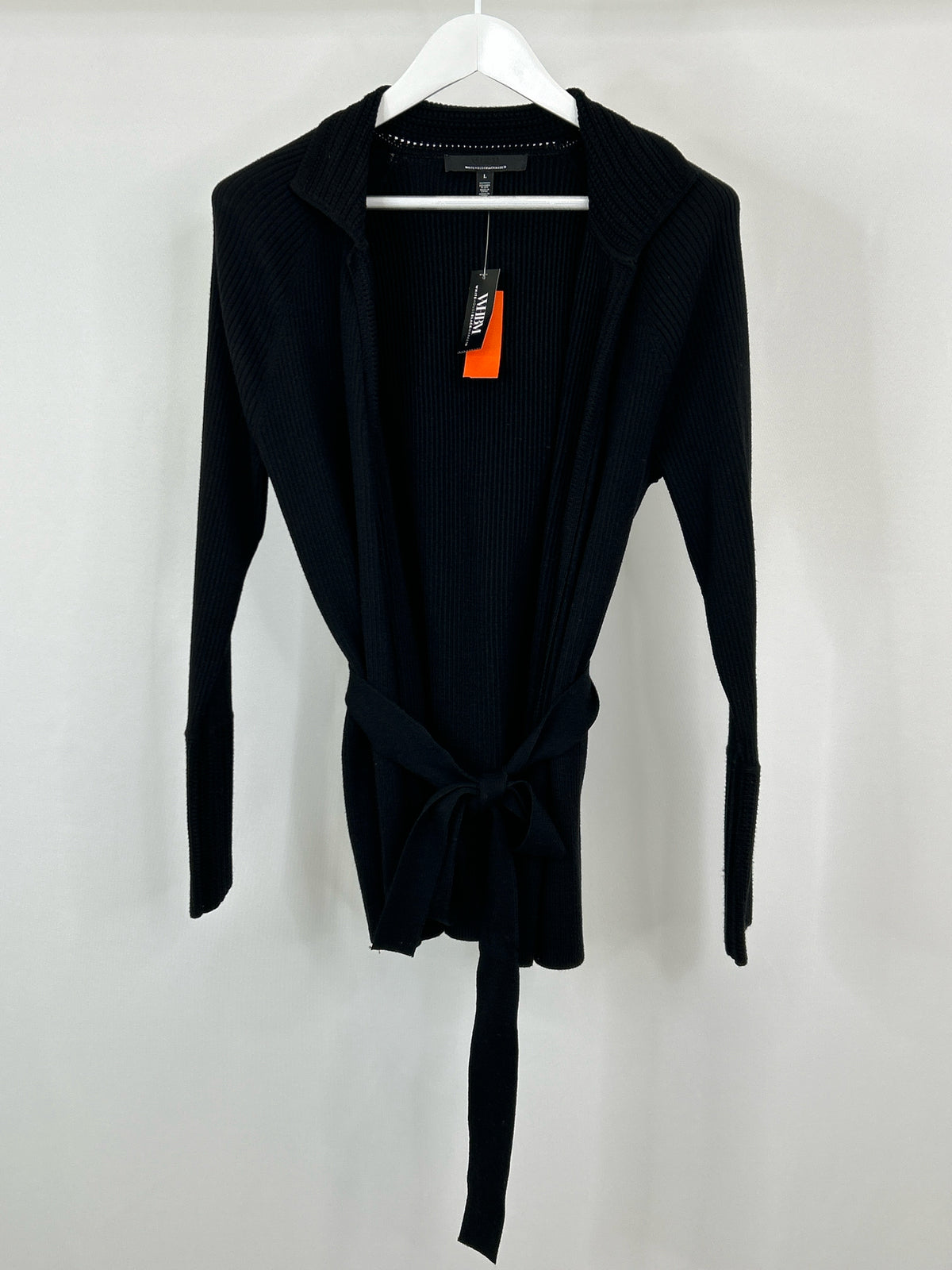 White House Black Market Size L Black Women Cardigan NWT