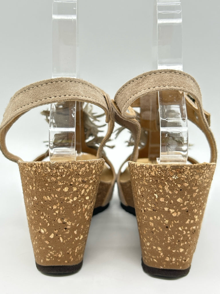SPRING STEP Size 38 Beige Women's Sandal