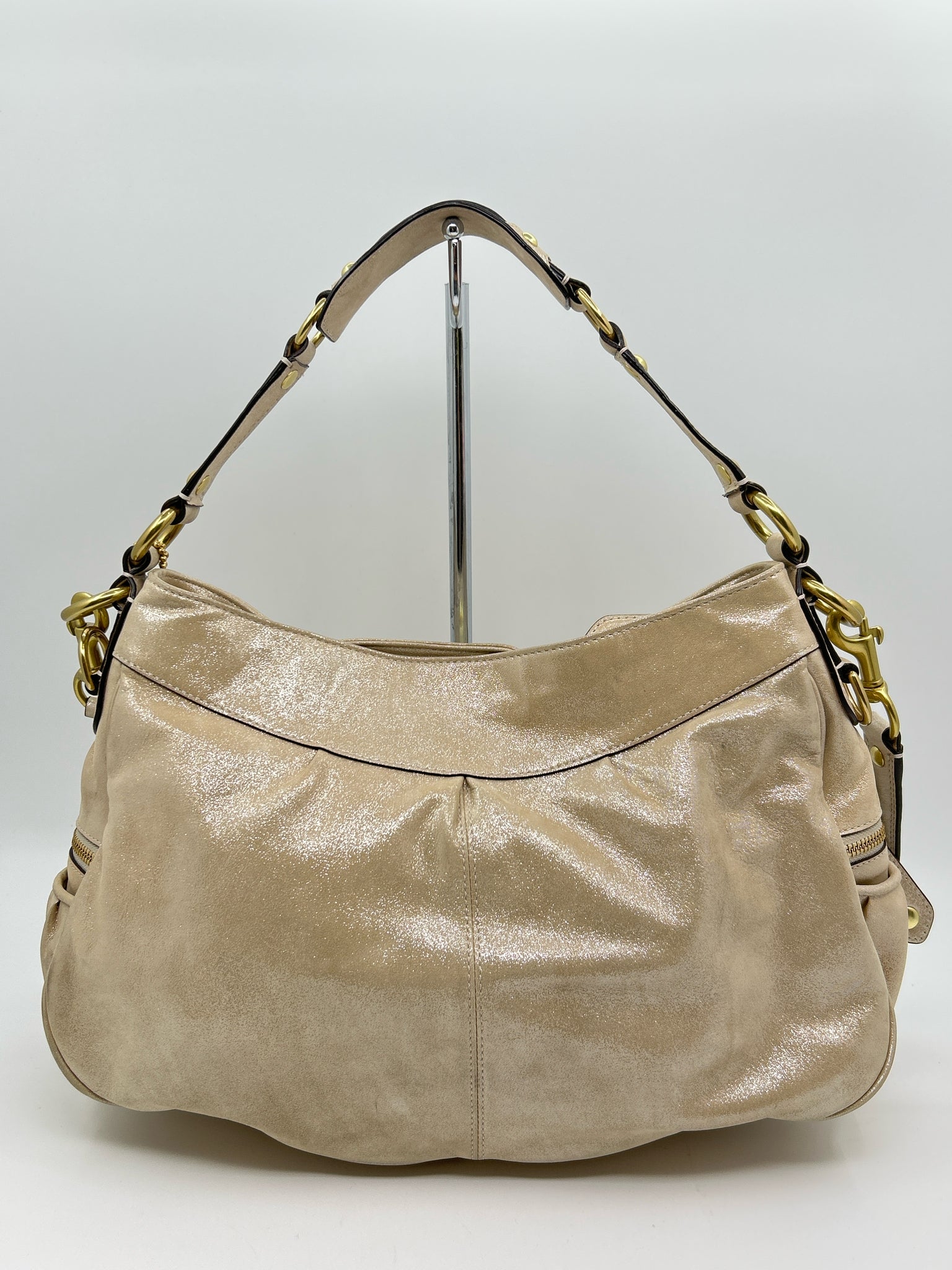 COACH METALLIC BEIGE Women Purse