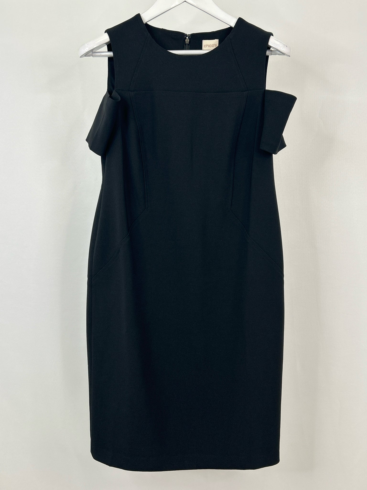 CHICO'S Size 4 Black Women Dress