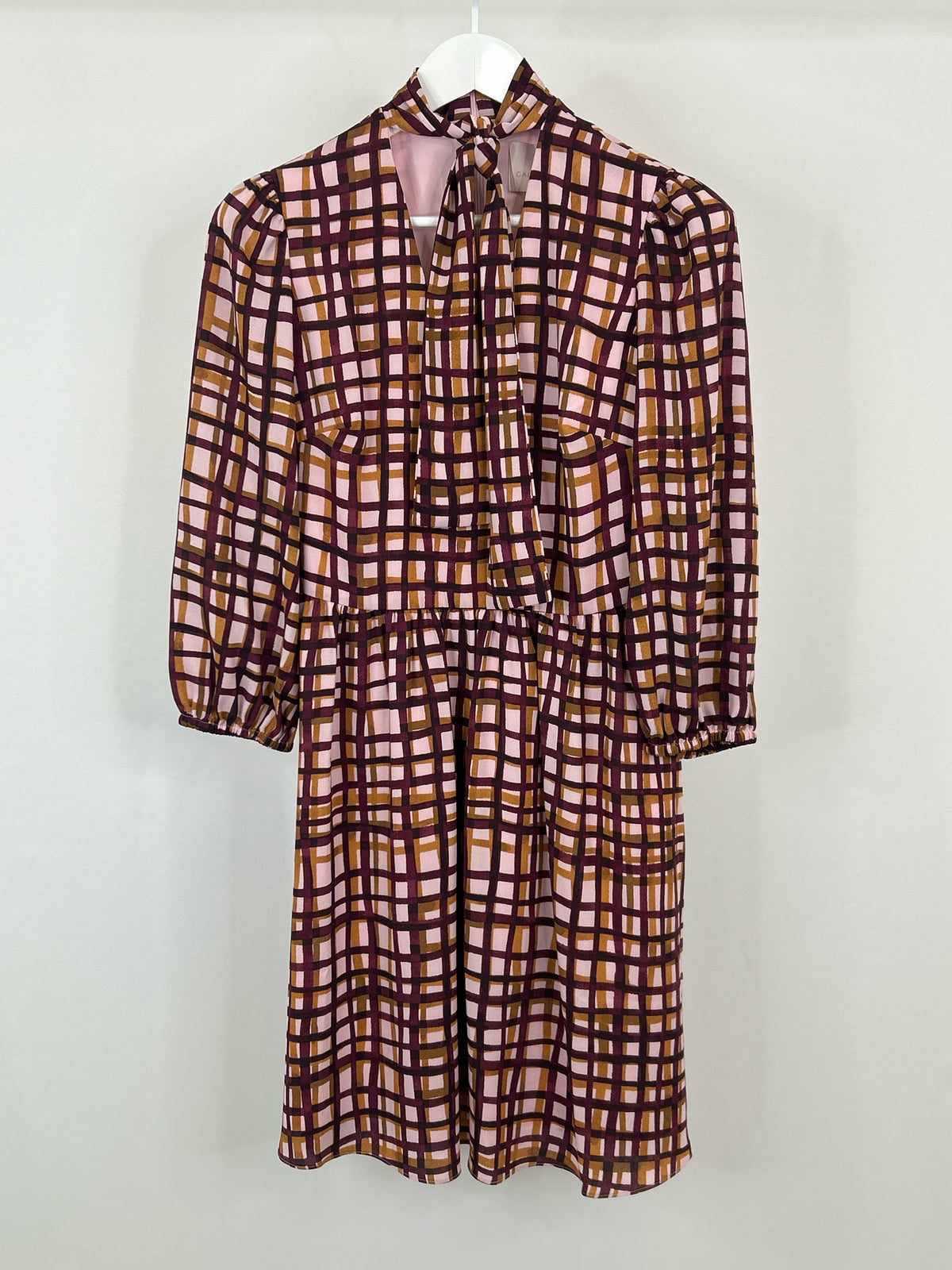 GAL MEETS GLAM Size 4 PINK AND BURGUNDY Women Dress