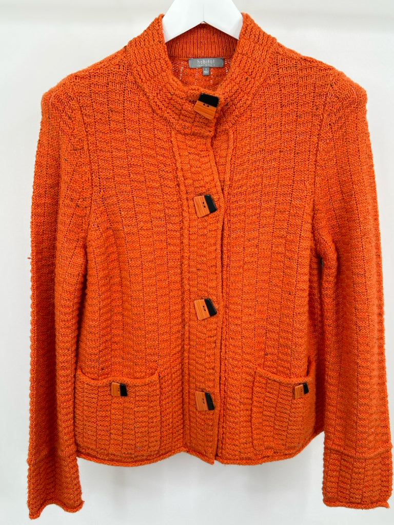 HABITAT Women Size S Orange Cardigan