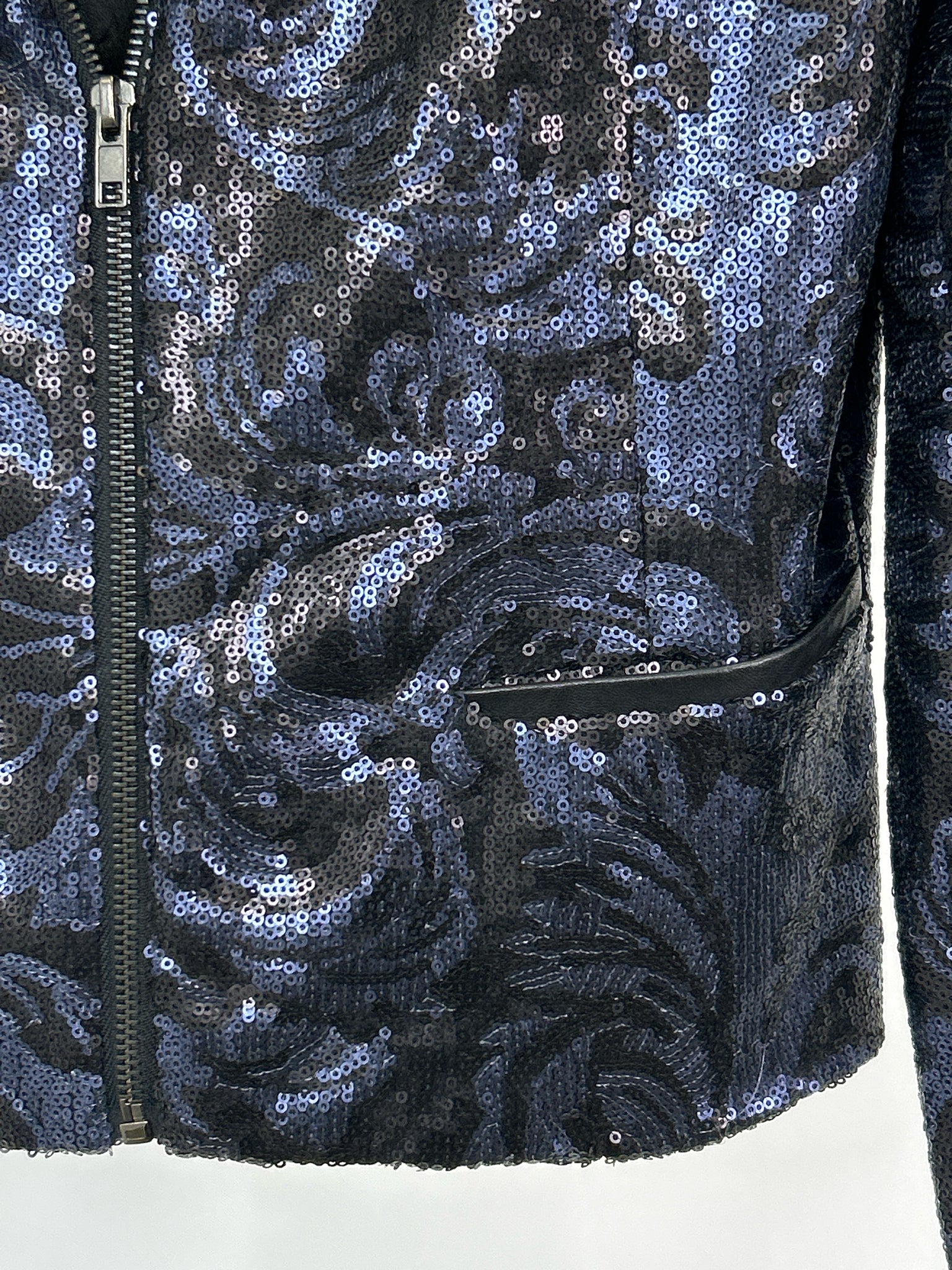 JOE'S Size L Blue & Black Women Jacket