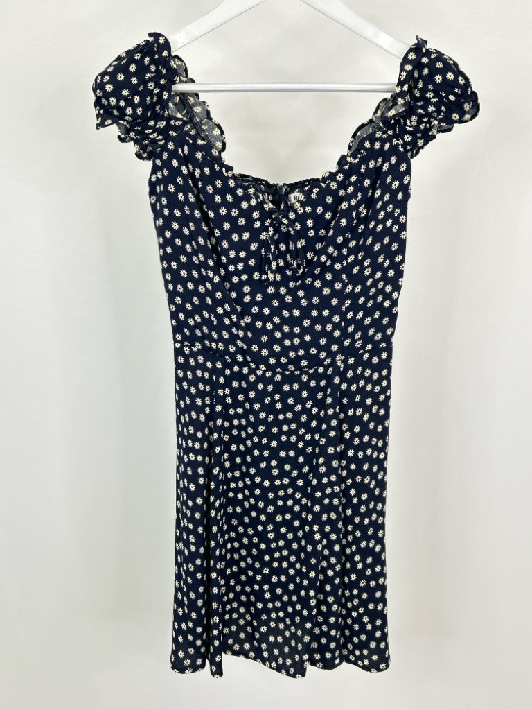 REFORMATION Size 6 NAVY FLORAL Women's Dress