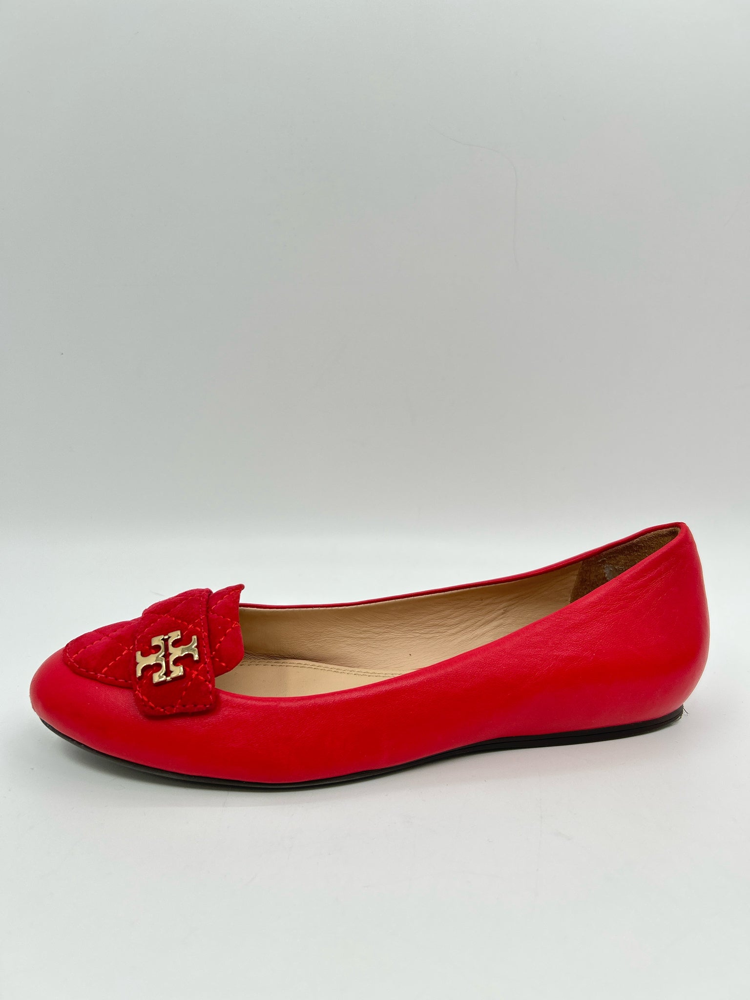 TORY BURCH Size 8.5M Red Women Flats